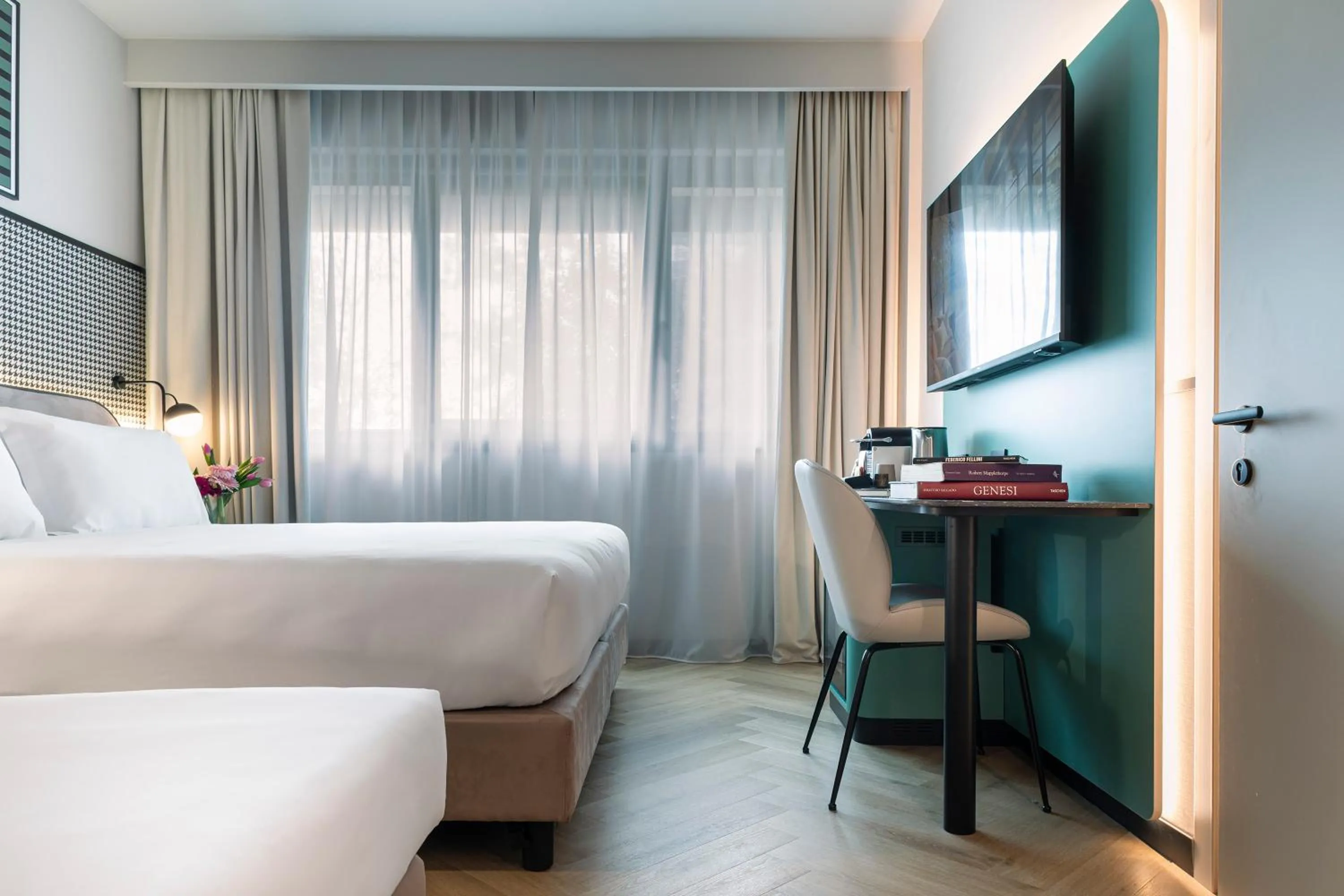 Bed in Living Place Hotel