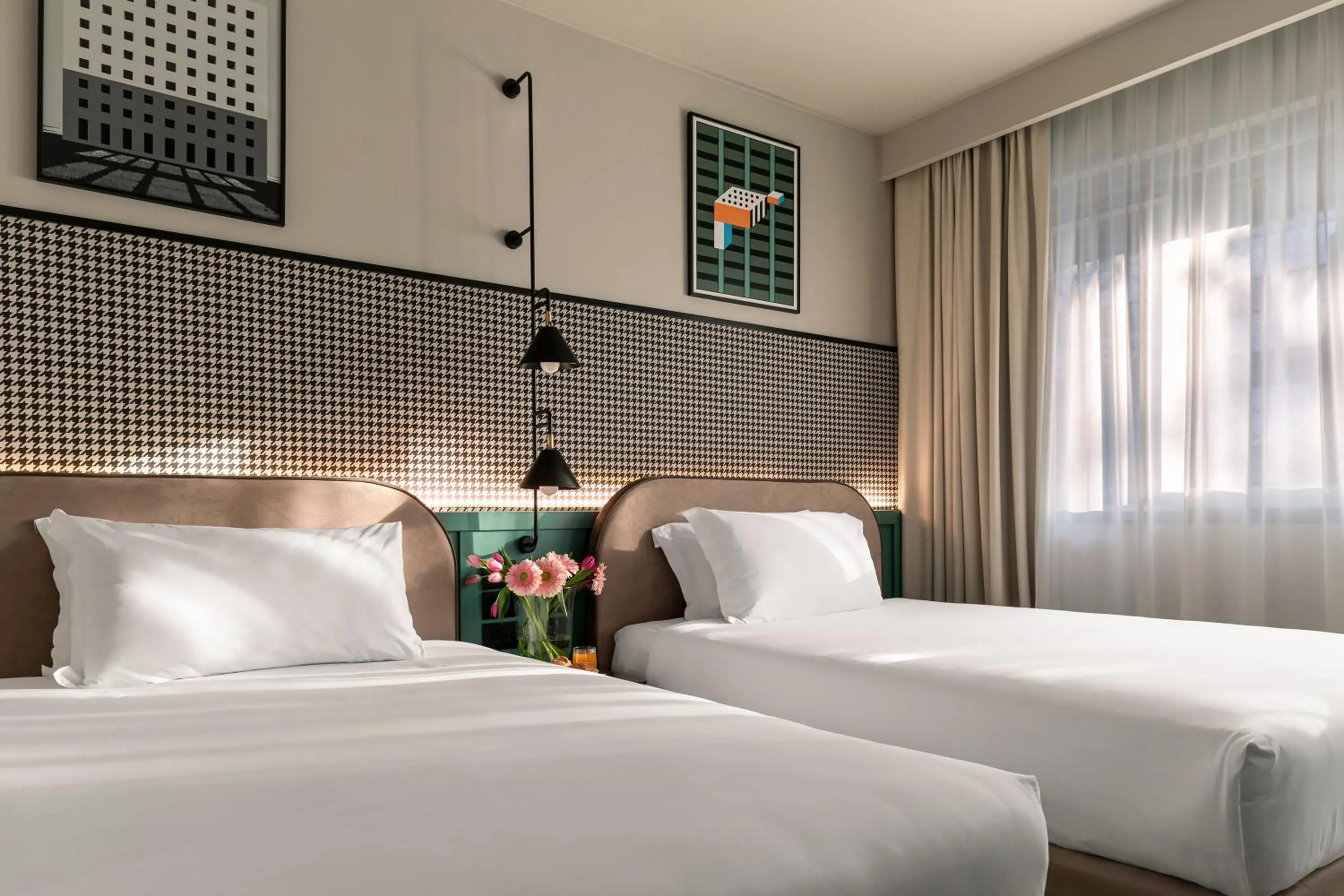 Bed in Living Place Hotel