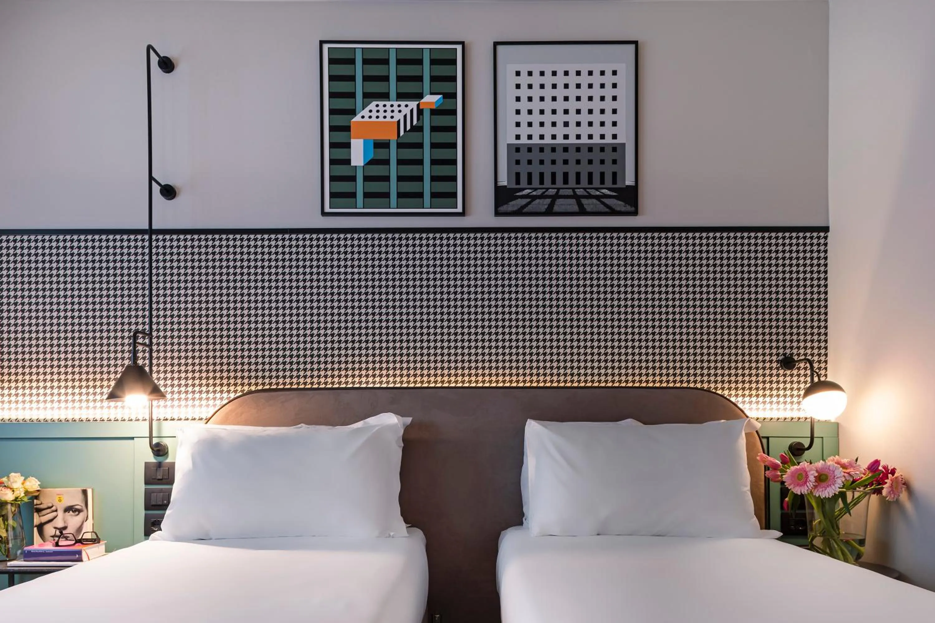 Bed in Living Place Hotel