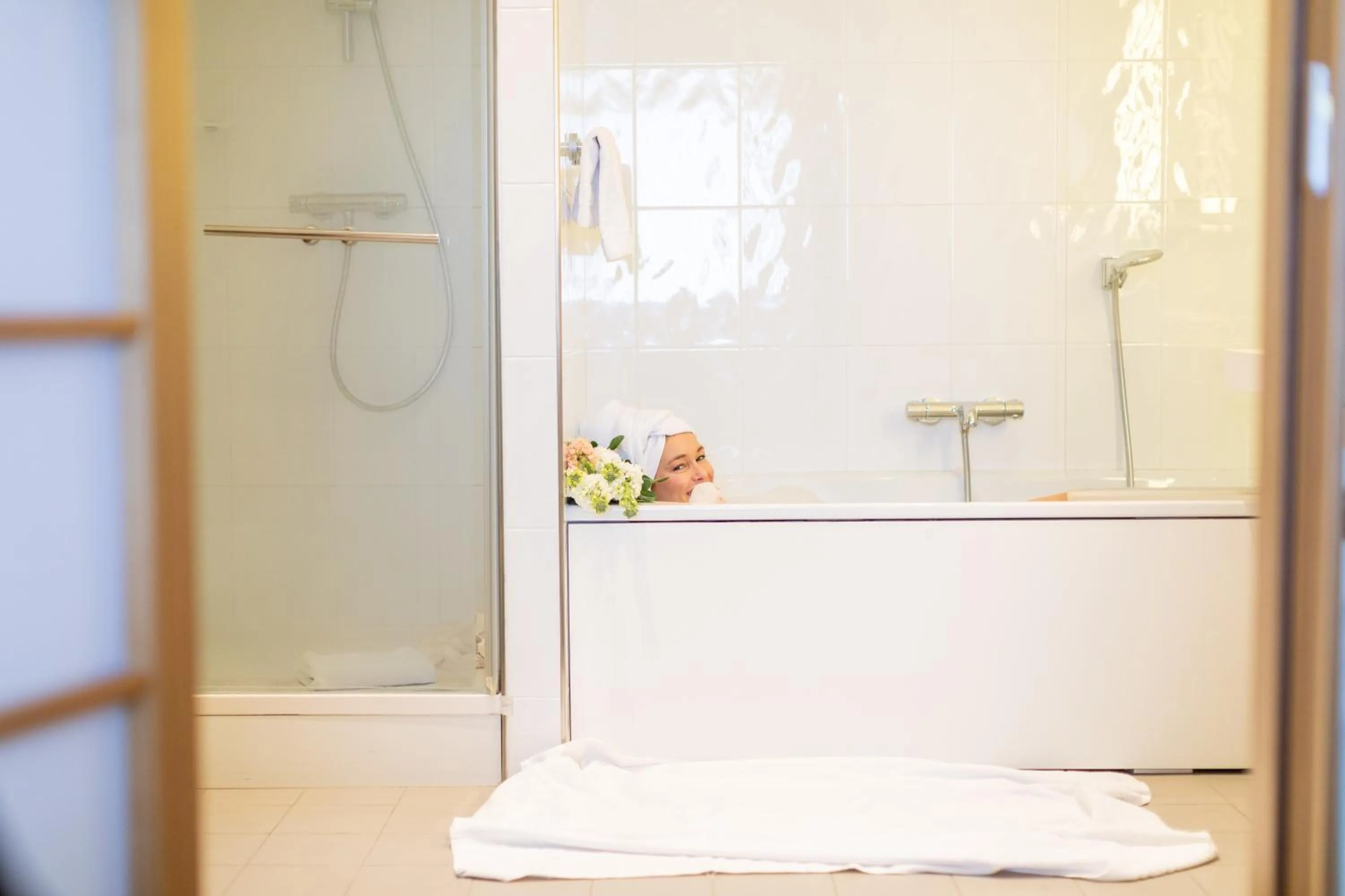 Bathroom in Living Place Hotel