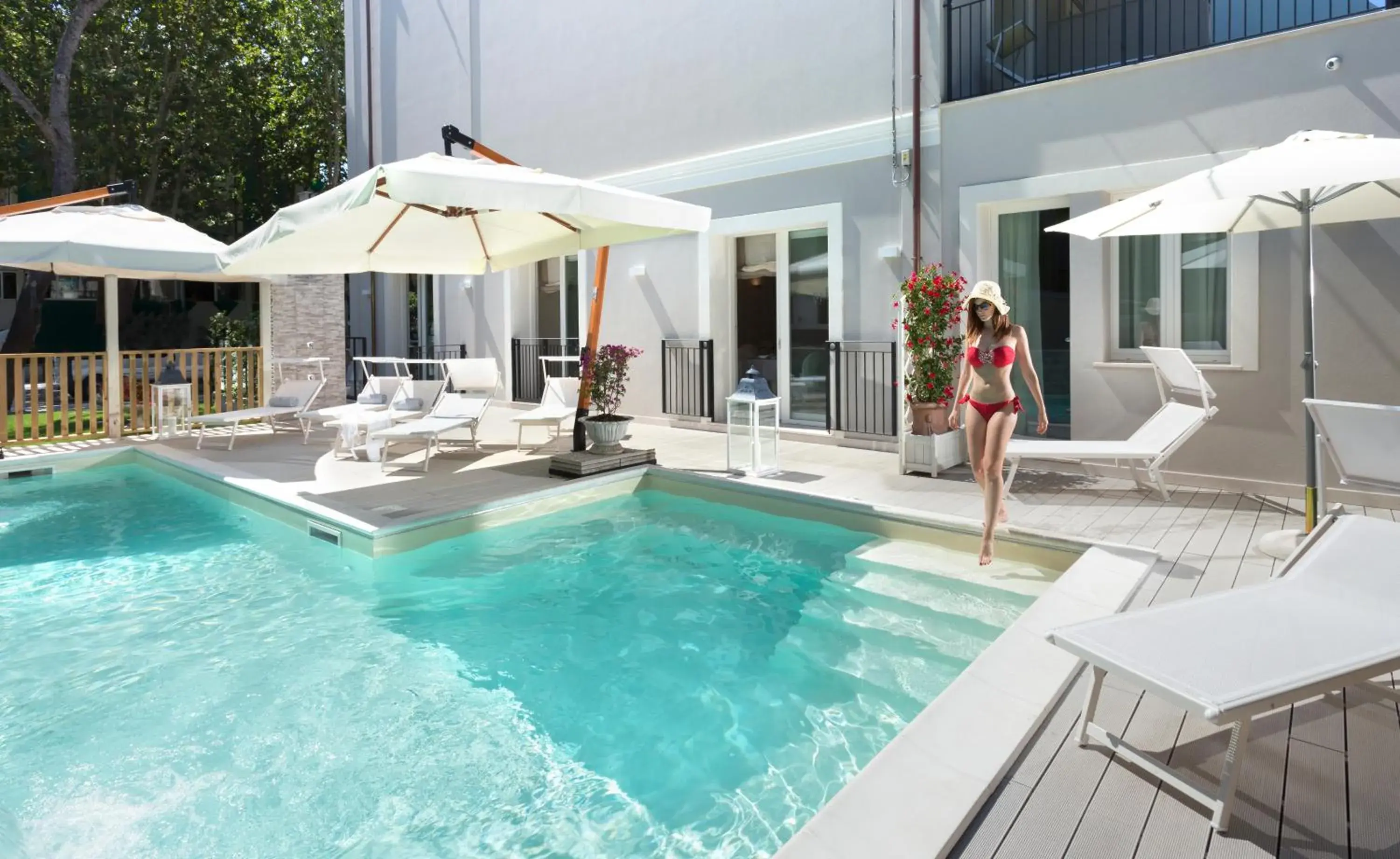 Pool view in Rimini Suite Hotel Pool view in Rimini Suite Hotel