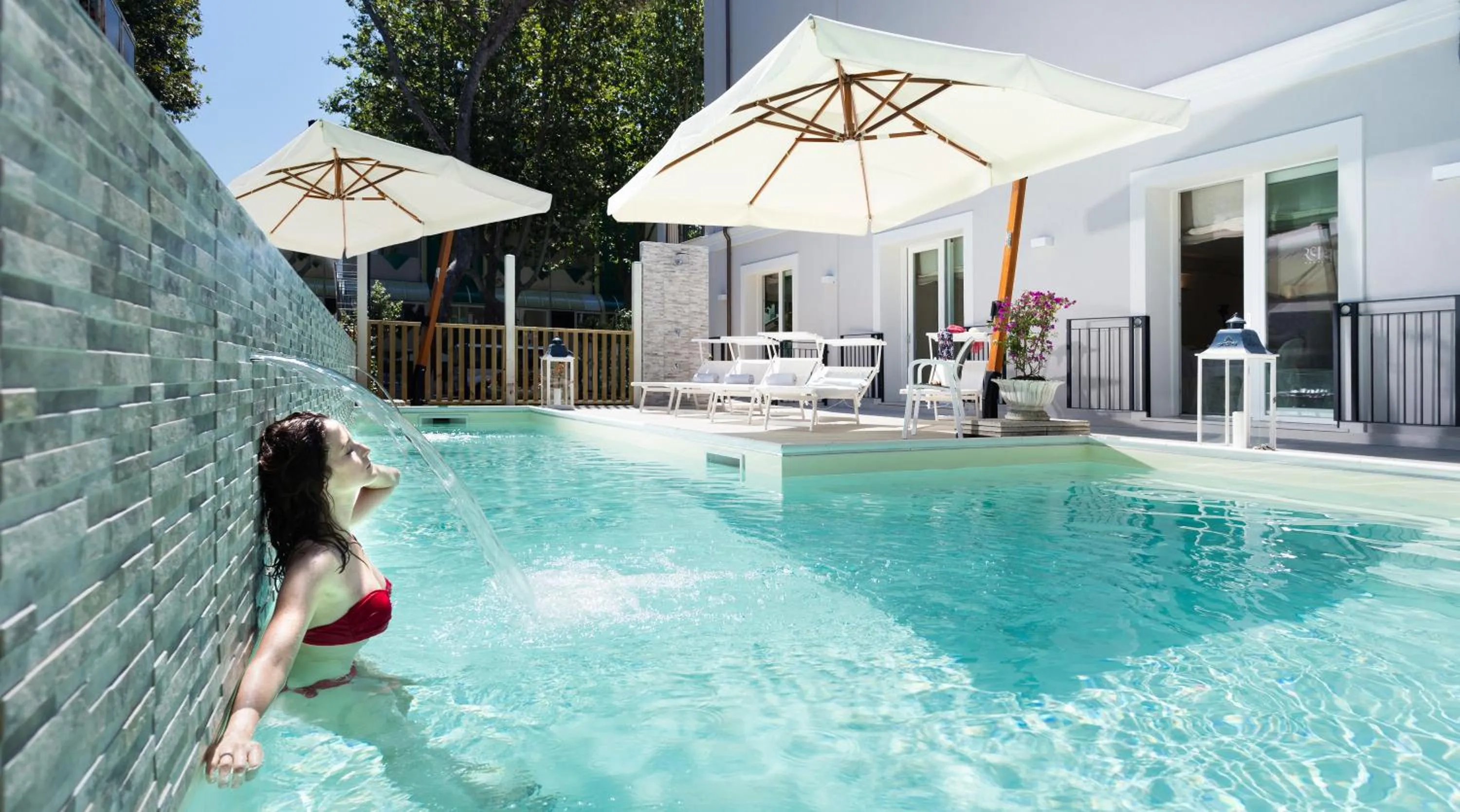 Swimming pool in Rimini Suite Hotel