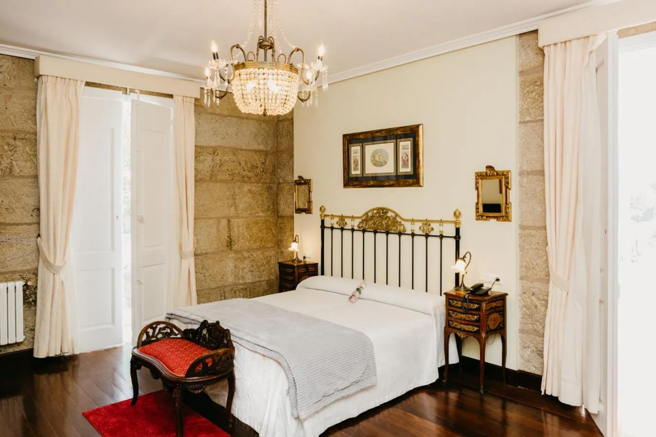 Bed in Pazo Almuzara