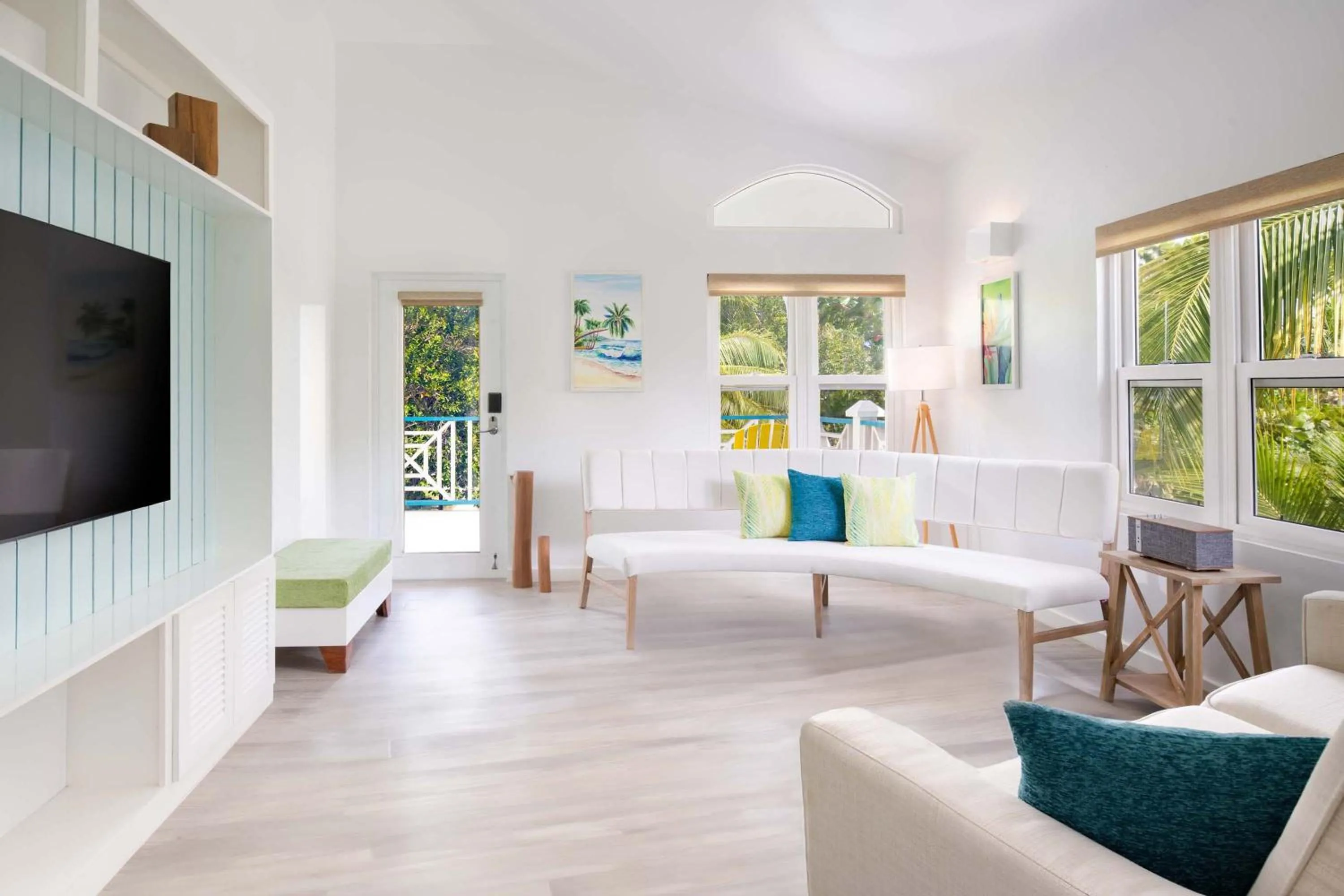 Living room in Reef Haven Belize