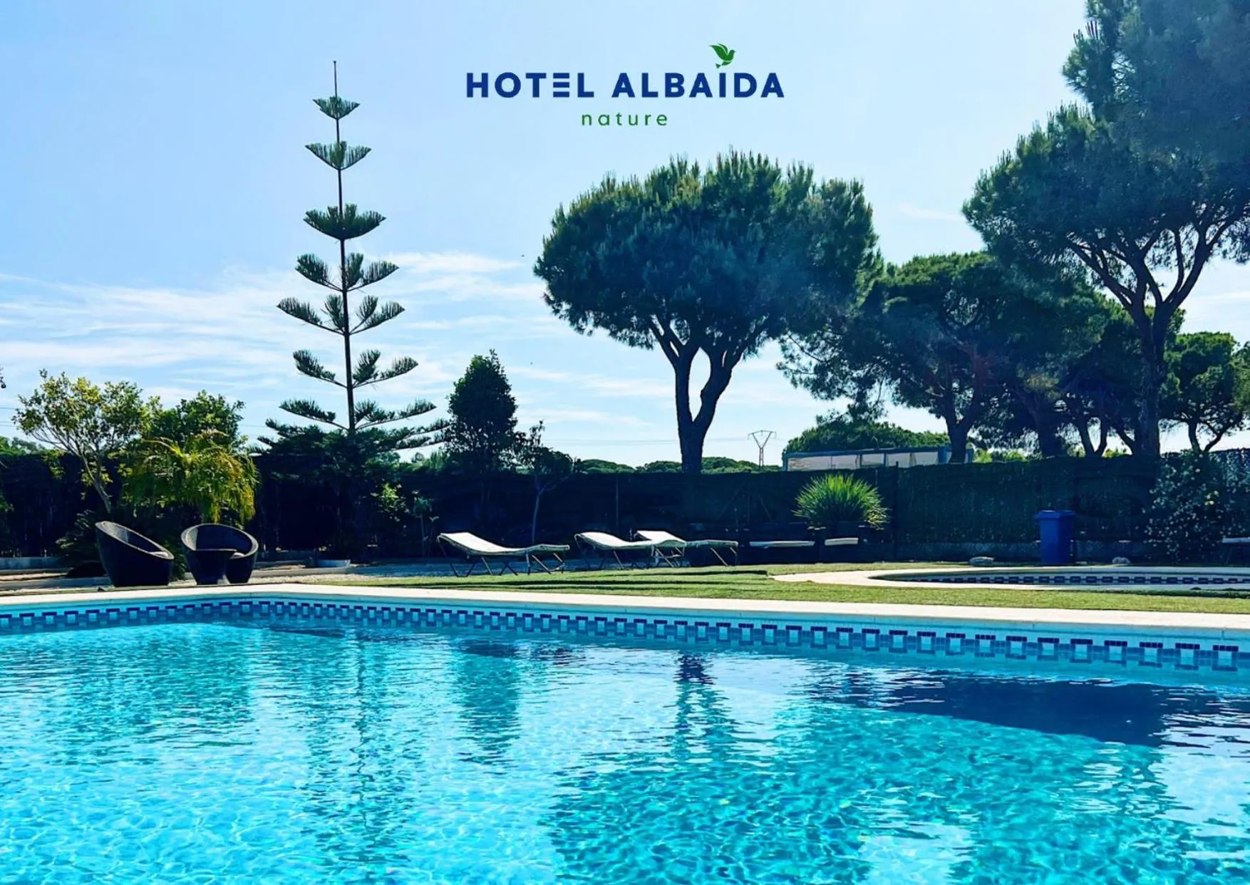 Pool view in Hotel Albaida Nature