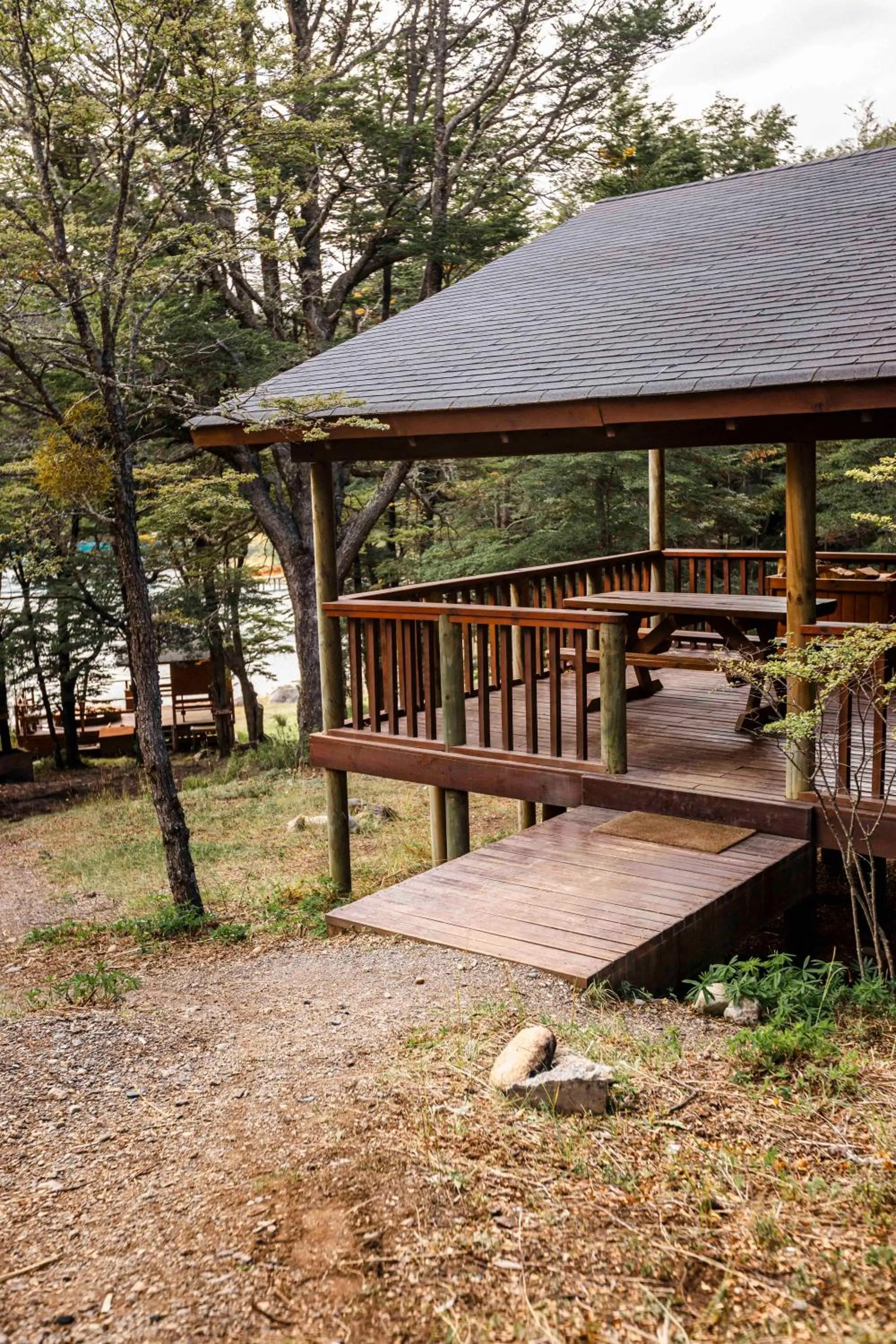 Patio in Green Baker Lodge