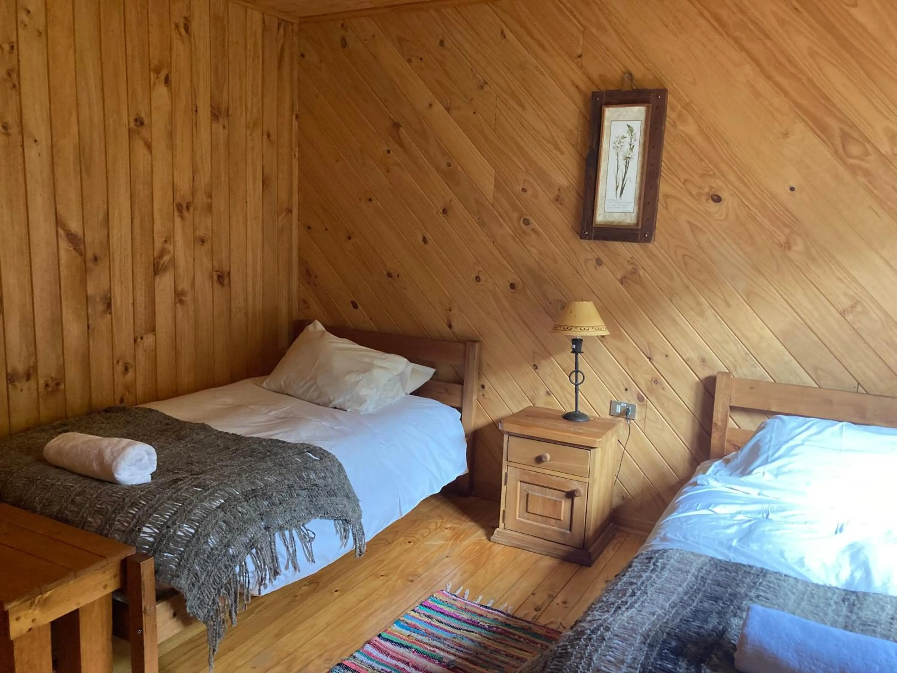 Bed in Green Baker Lodge