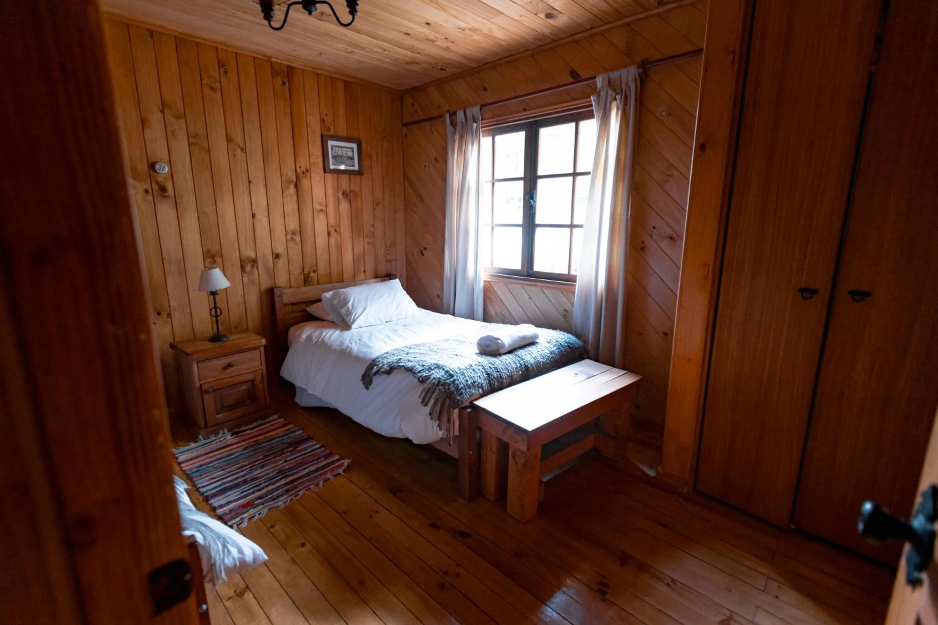 Bed in Green Baker Lodge