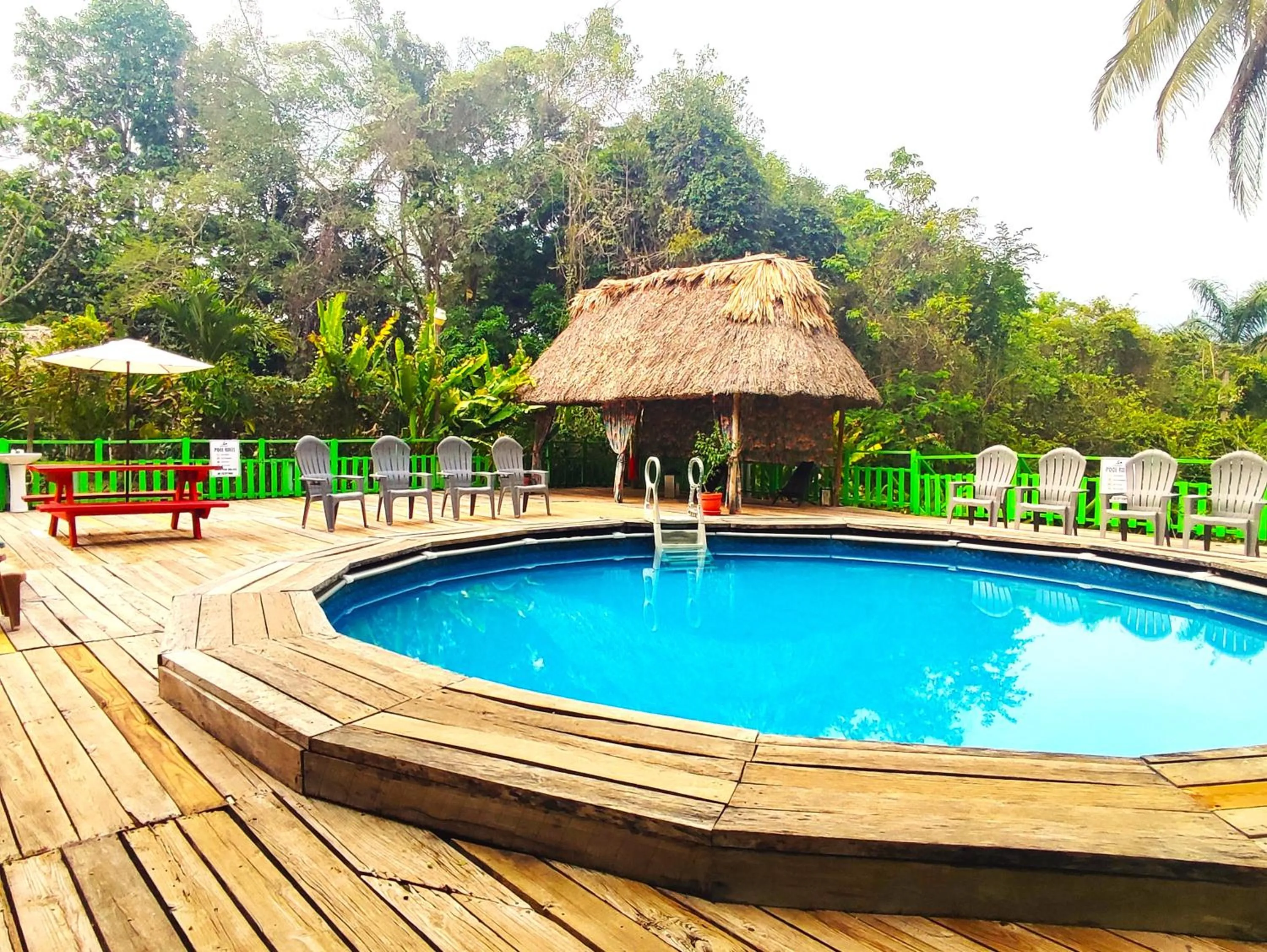 Swimming pool in Maya Mountain Lodge