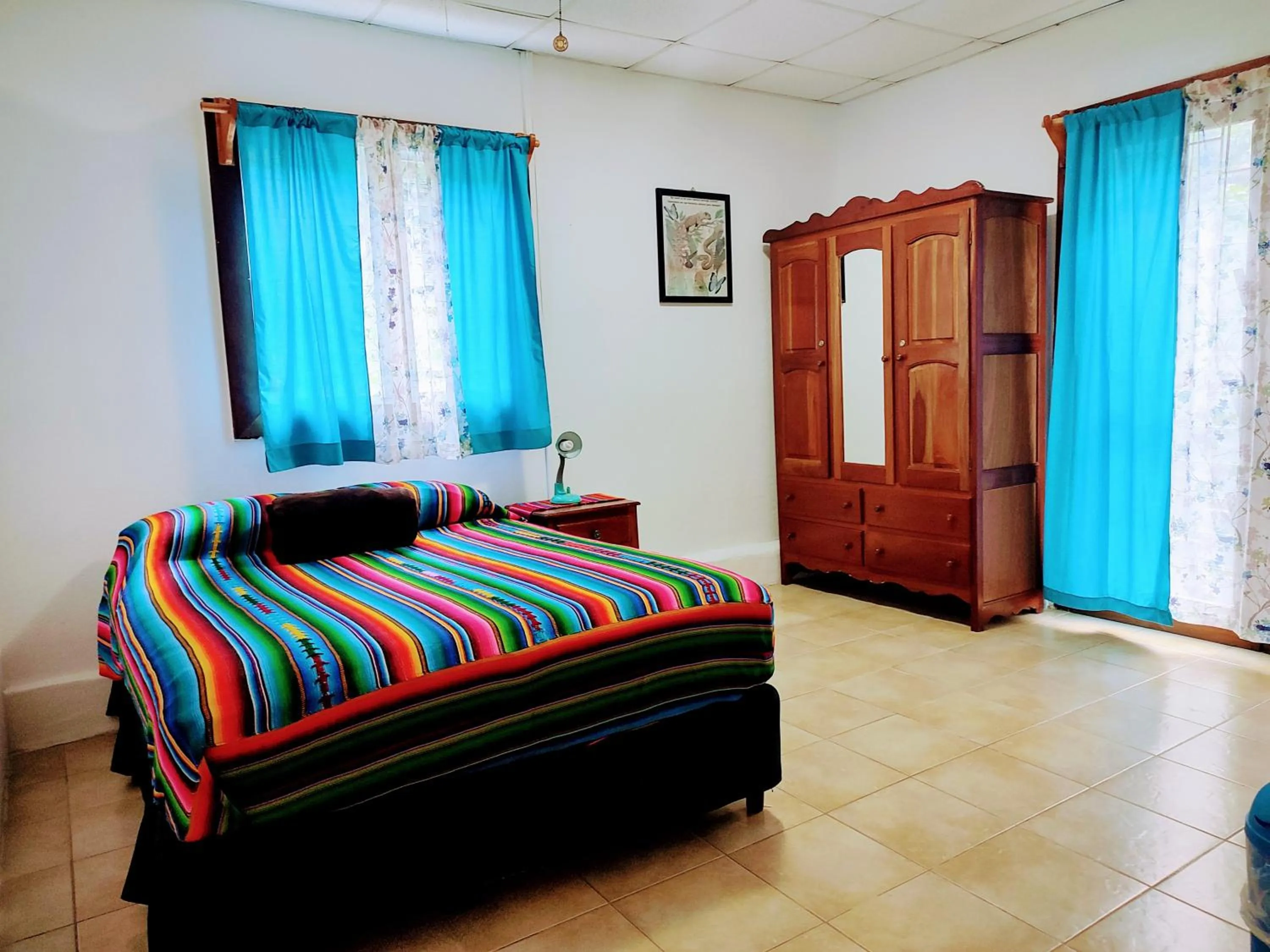 Bed in Maya Mountain Lodge