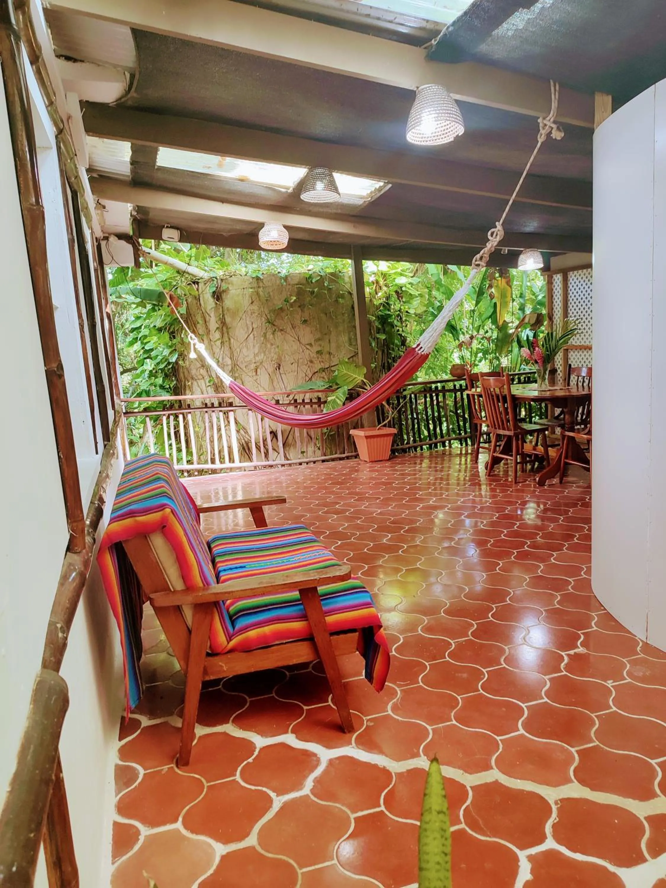 Patio in Maya Mountain Lodge