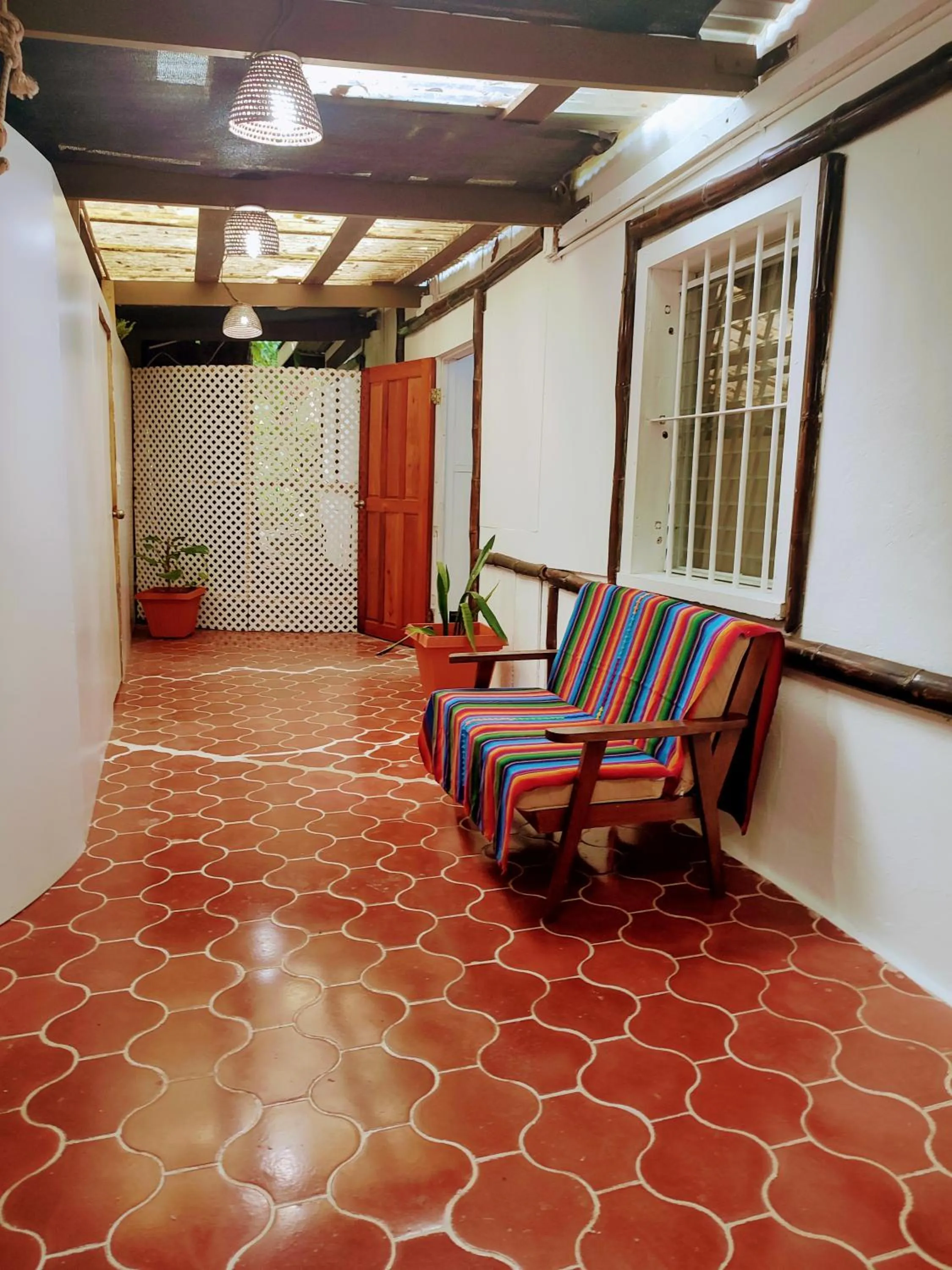 Seating area in Maya Mountain Lodge