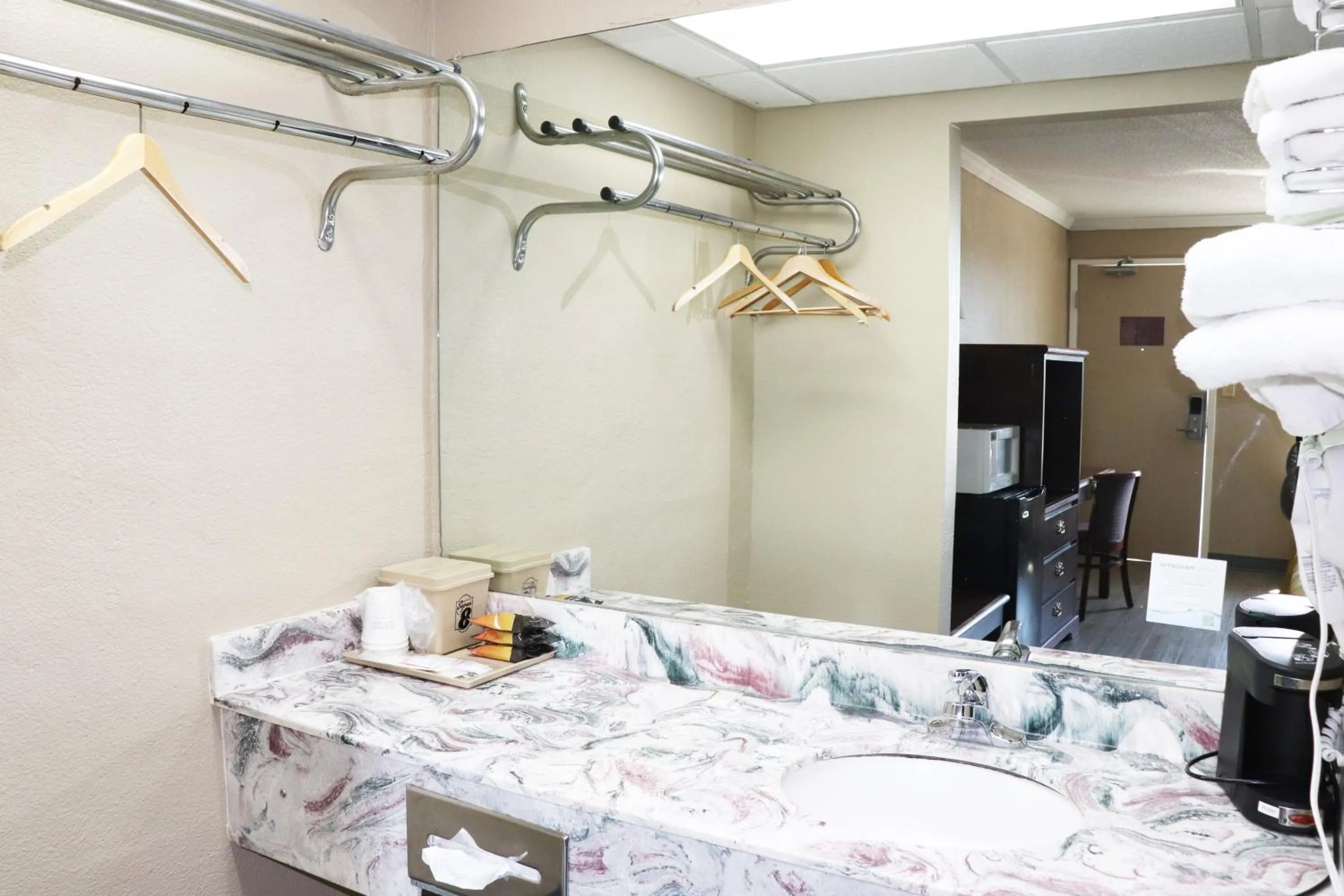 Bathroom in Super 8 by Wyndham Clarksville East