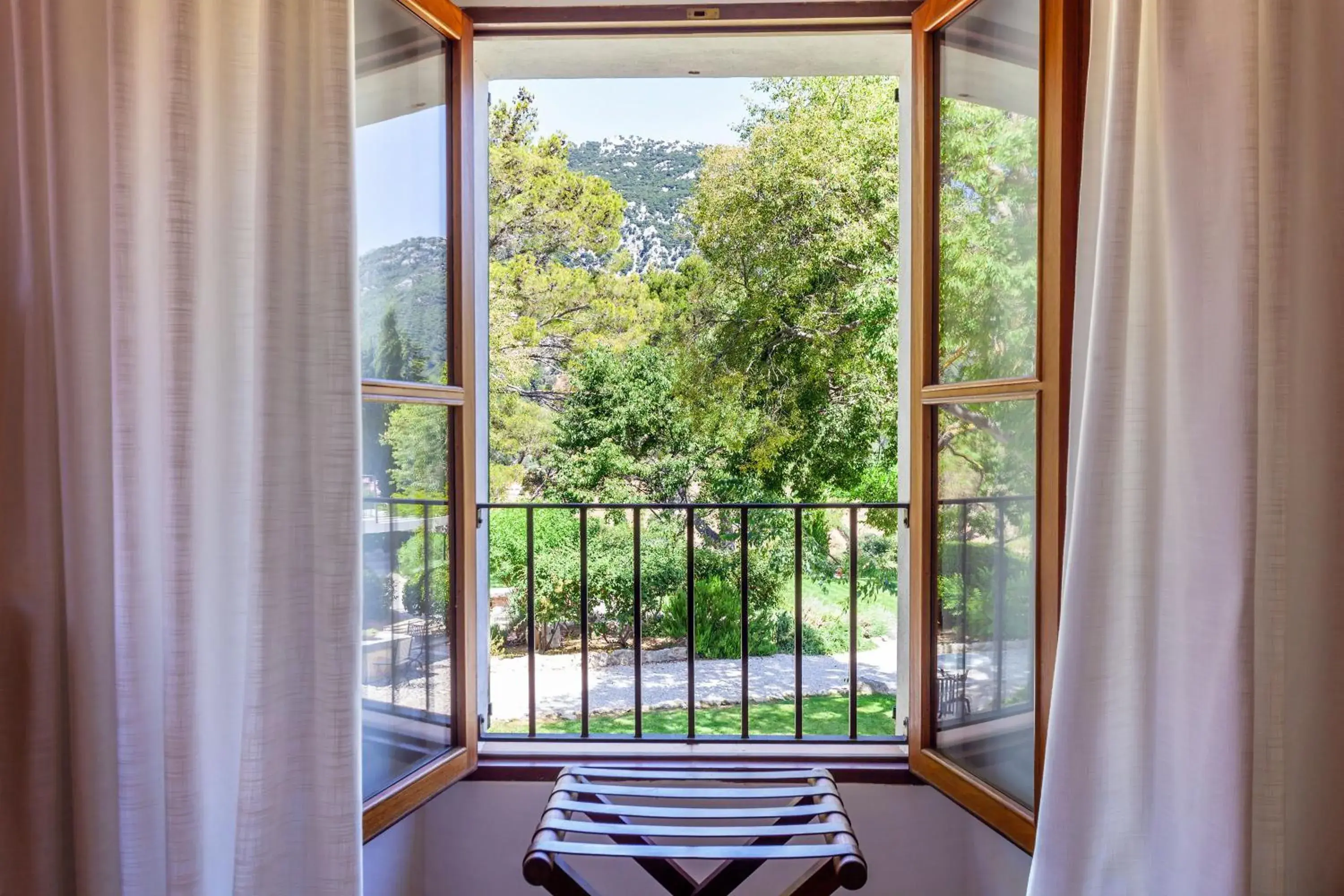 Garden view in Finca Hotel Son Palou Garden view in Finca Hotel Son Palou