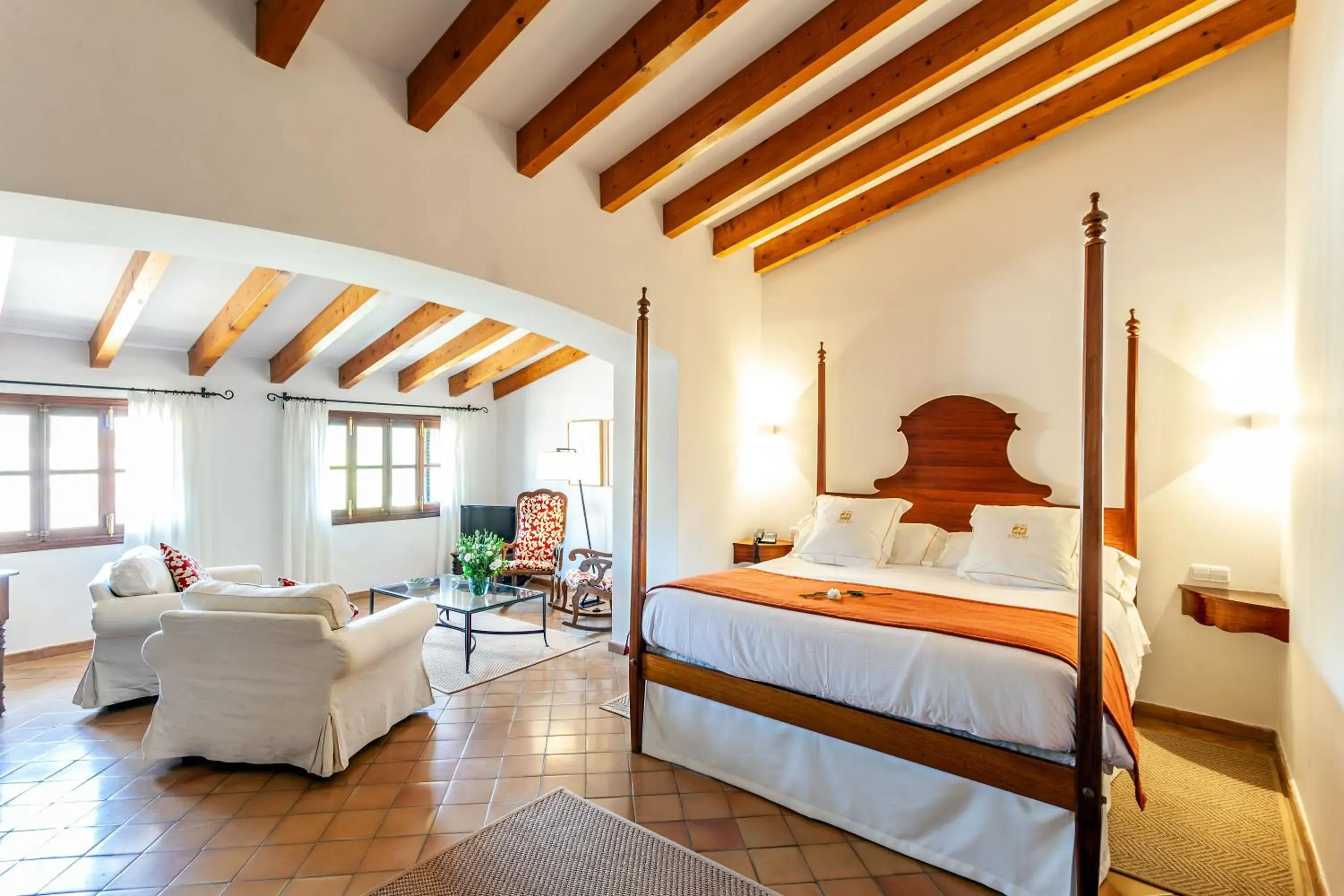 Photo of the whole room, Bed in Finca Hotel Son Palou Photo of the whole room, Bed in Finca Hotel Son Palou