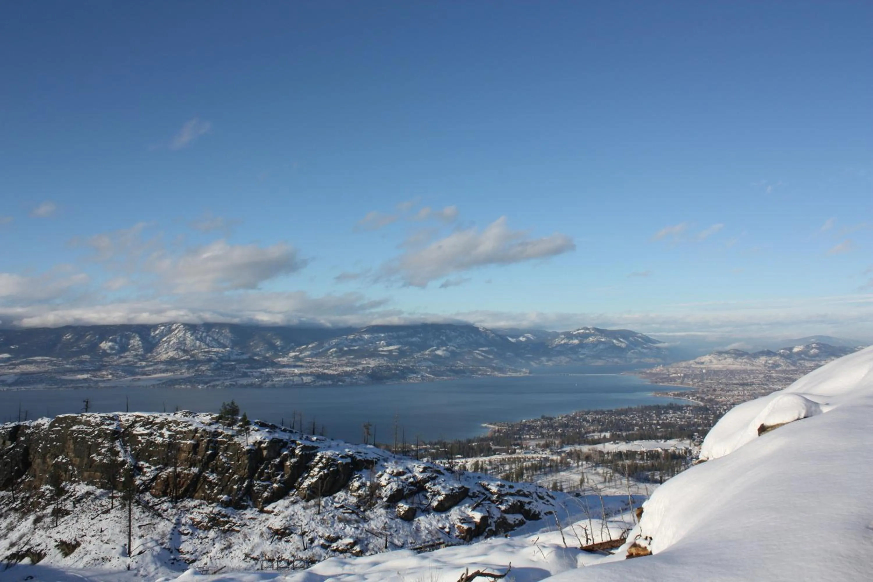 River view, Winter in A Okanagan Lakeview Inn