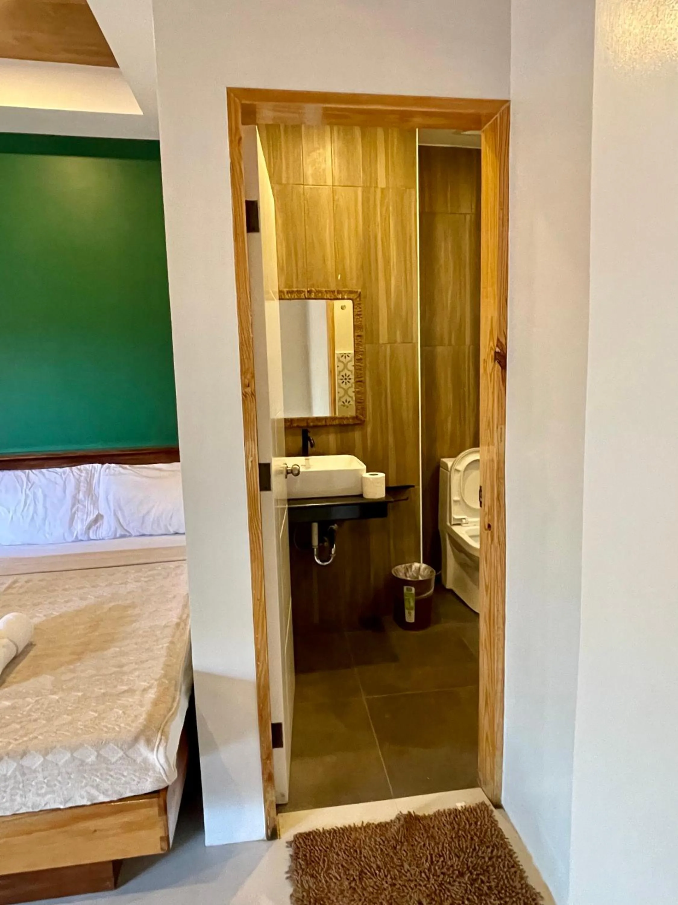 Bathroom, Bed in TEZA Resort