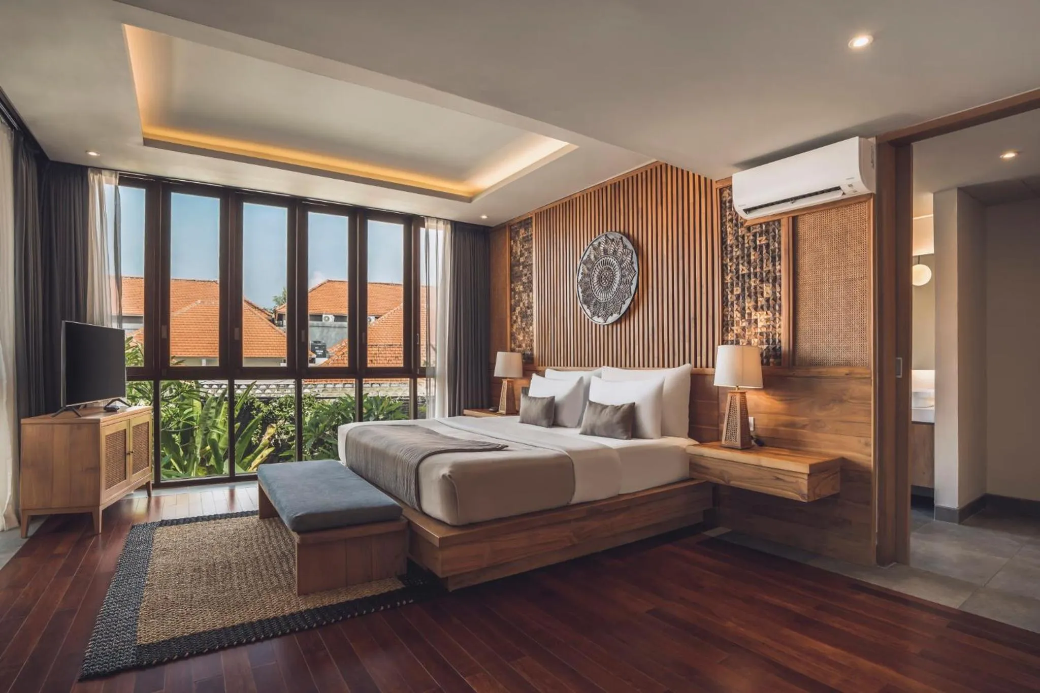 Bedroom, Bed in Teratai Villa Canggu by Ini Vie Hospitality