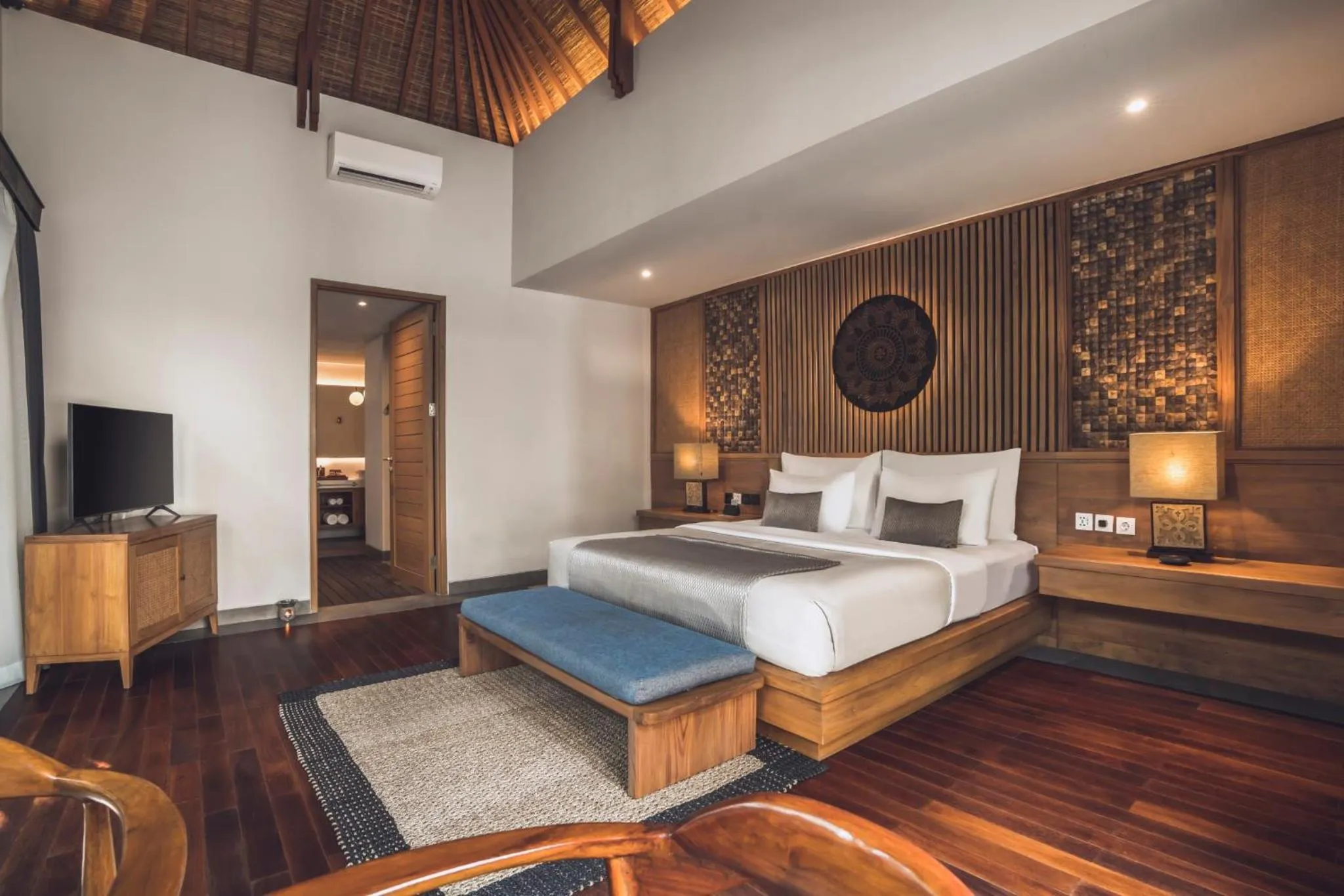 Bedroom, Bed in Teratai Villa Canggu by Ini Vie Hospitality