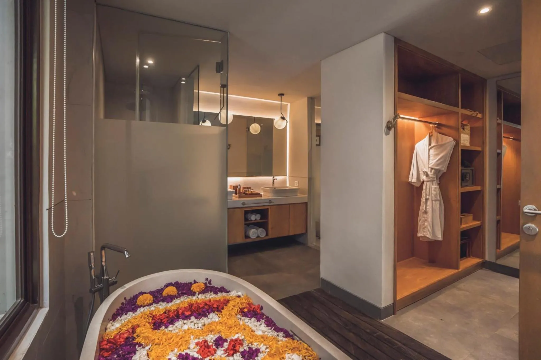 Bathroom, Bed in Teratai Villa Canggu by Ini Vie Hospitality