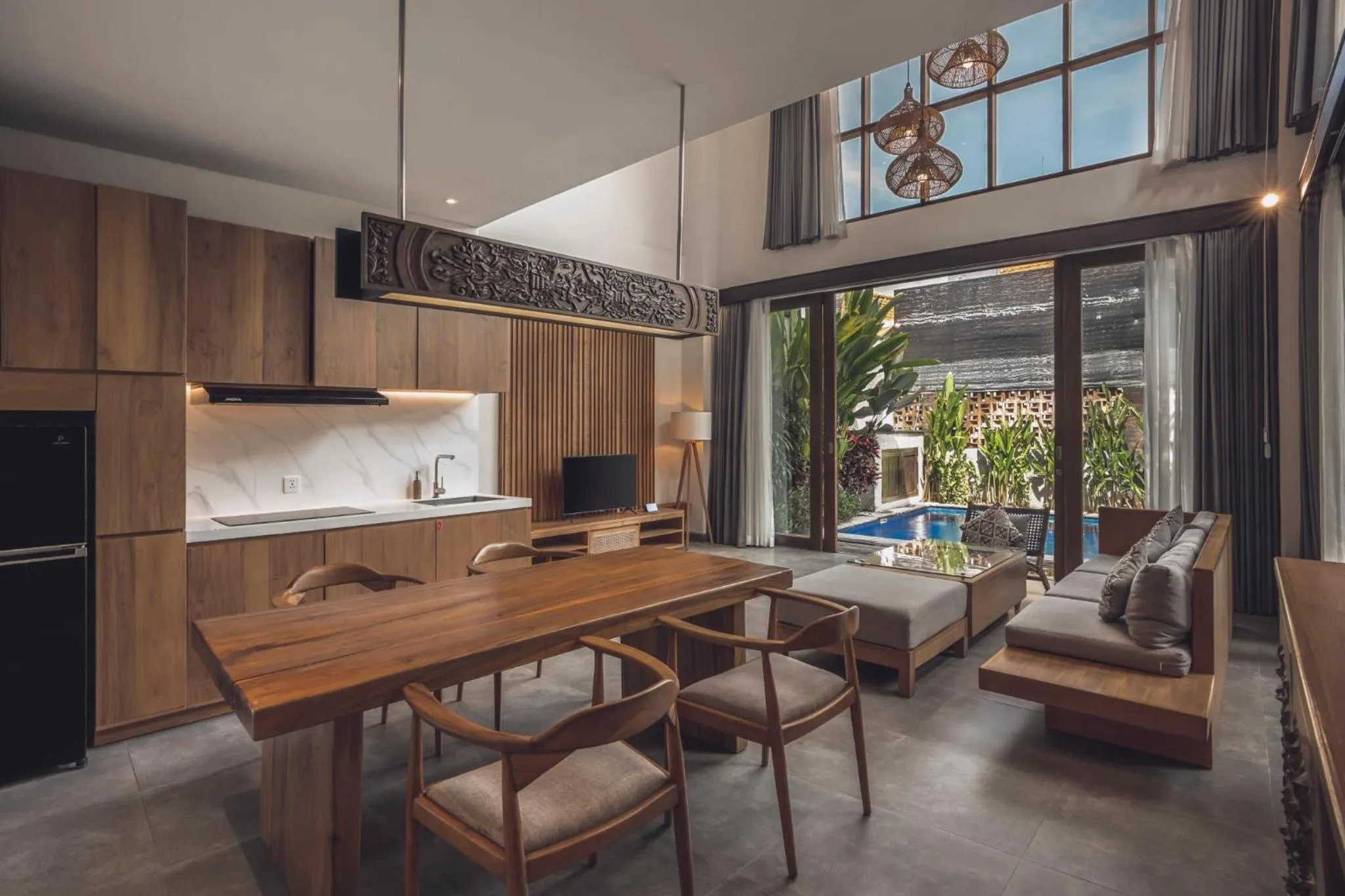 Dining area in Teratai Villa Canggu by Ini Vie Hospitality