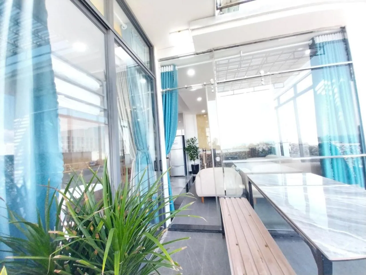 Balcony/Terrace in Santini Hotel