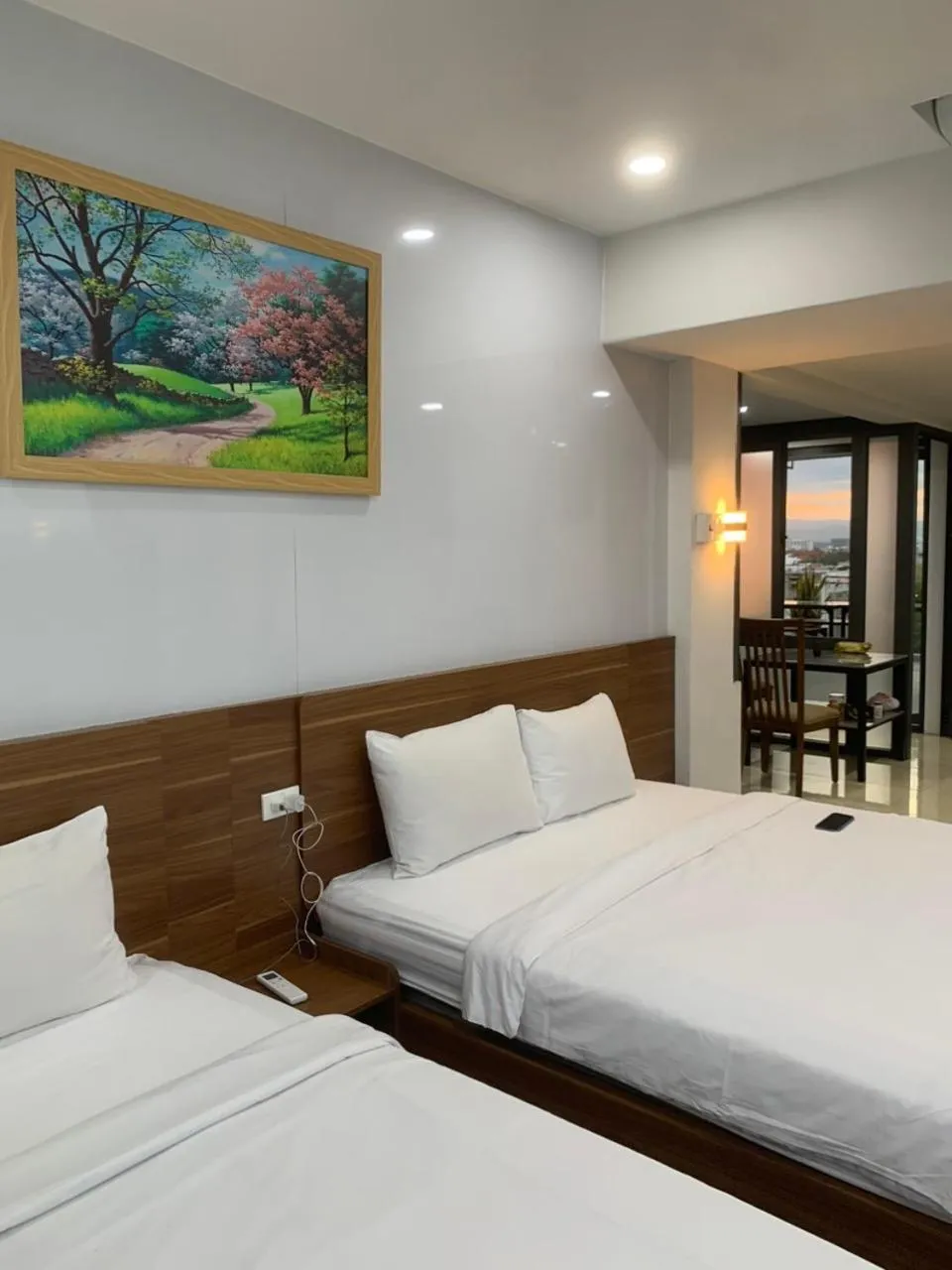 Bed in Santini Hotel