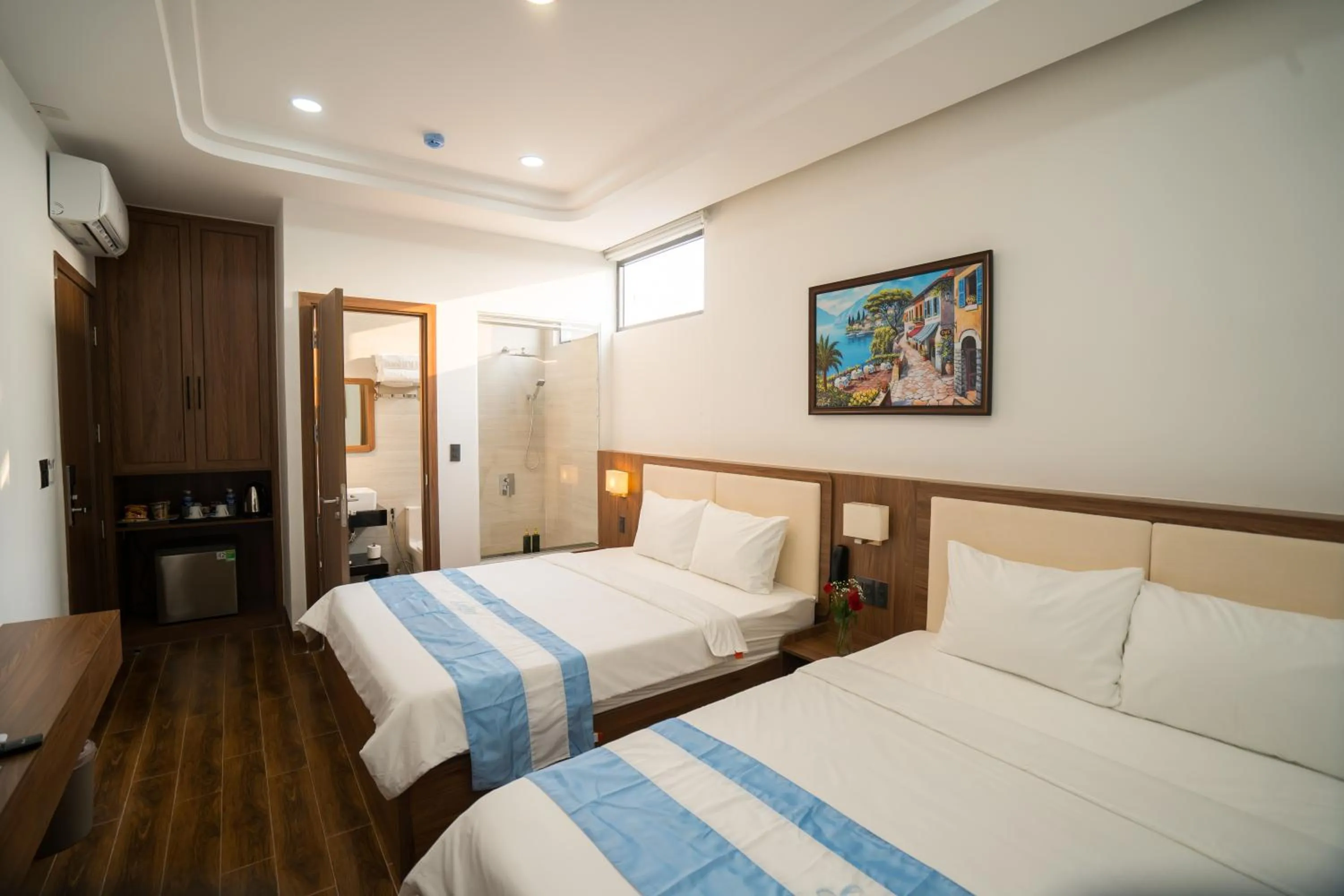 Bed in Santini Hotel