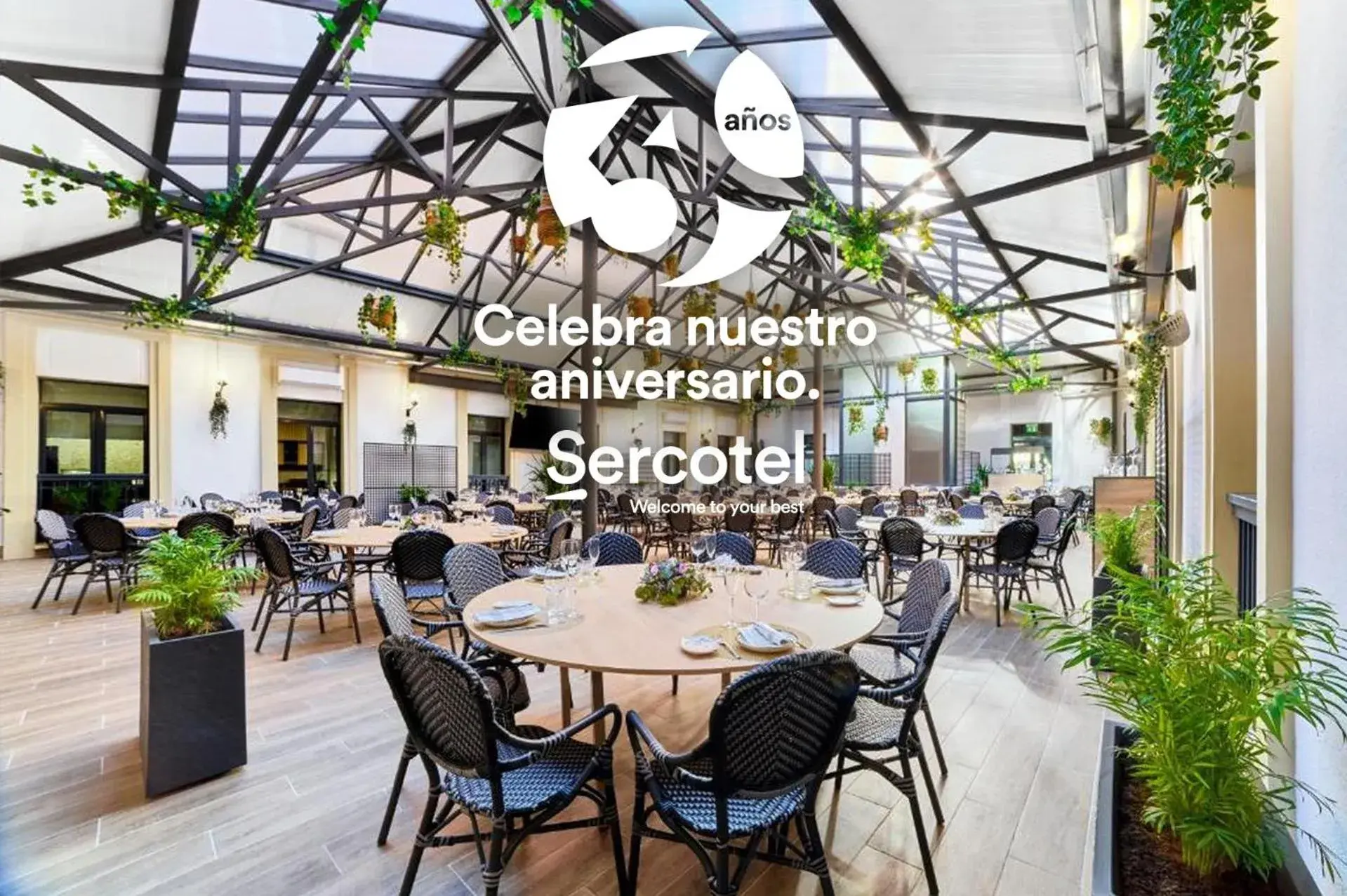 Patio, Restaurant/Places to Eat in Sercotel AB Arganda