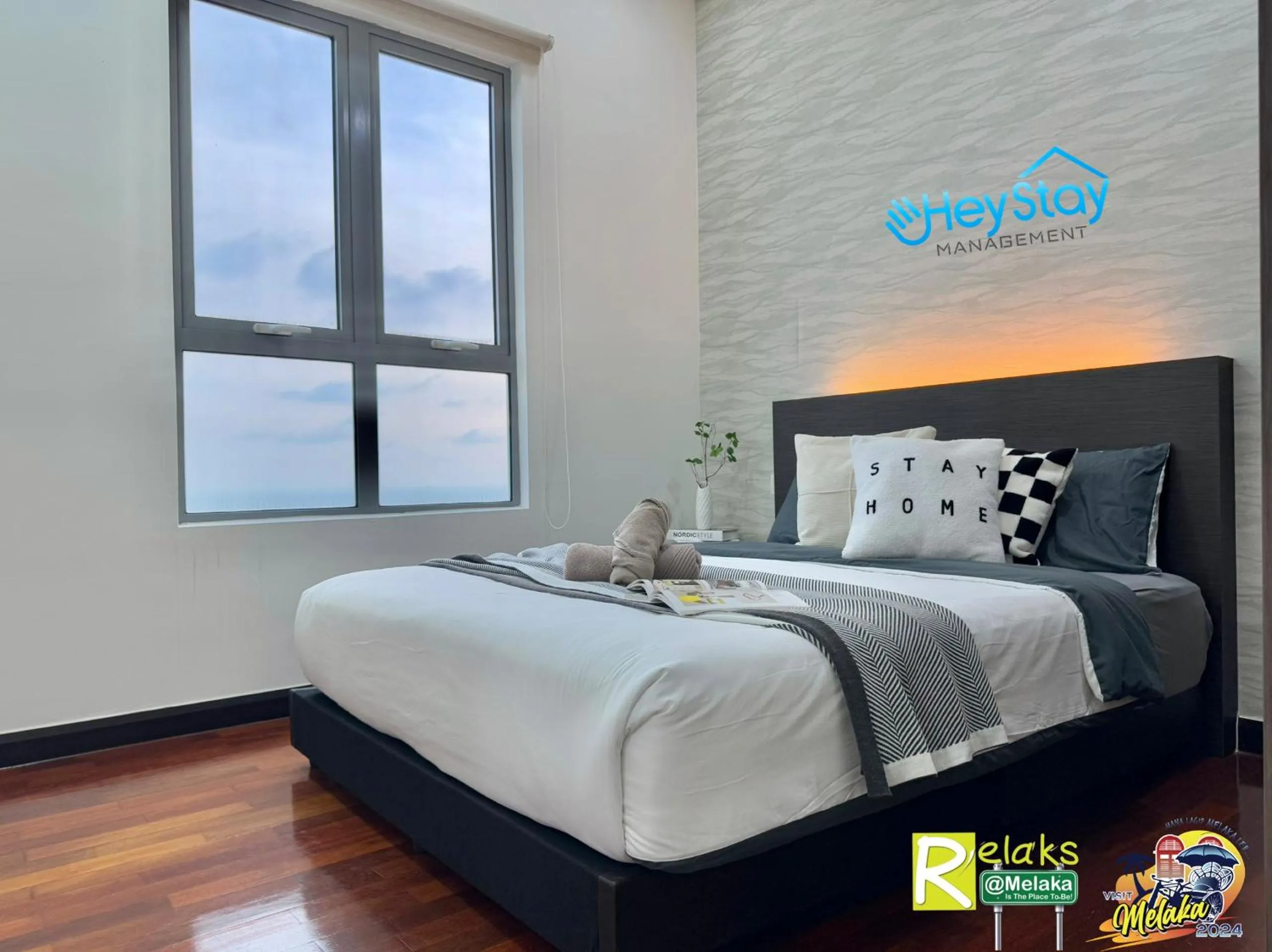 Bed in Silver Scape Residence Melaka Raya By Heystay Management