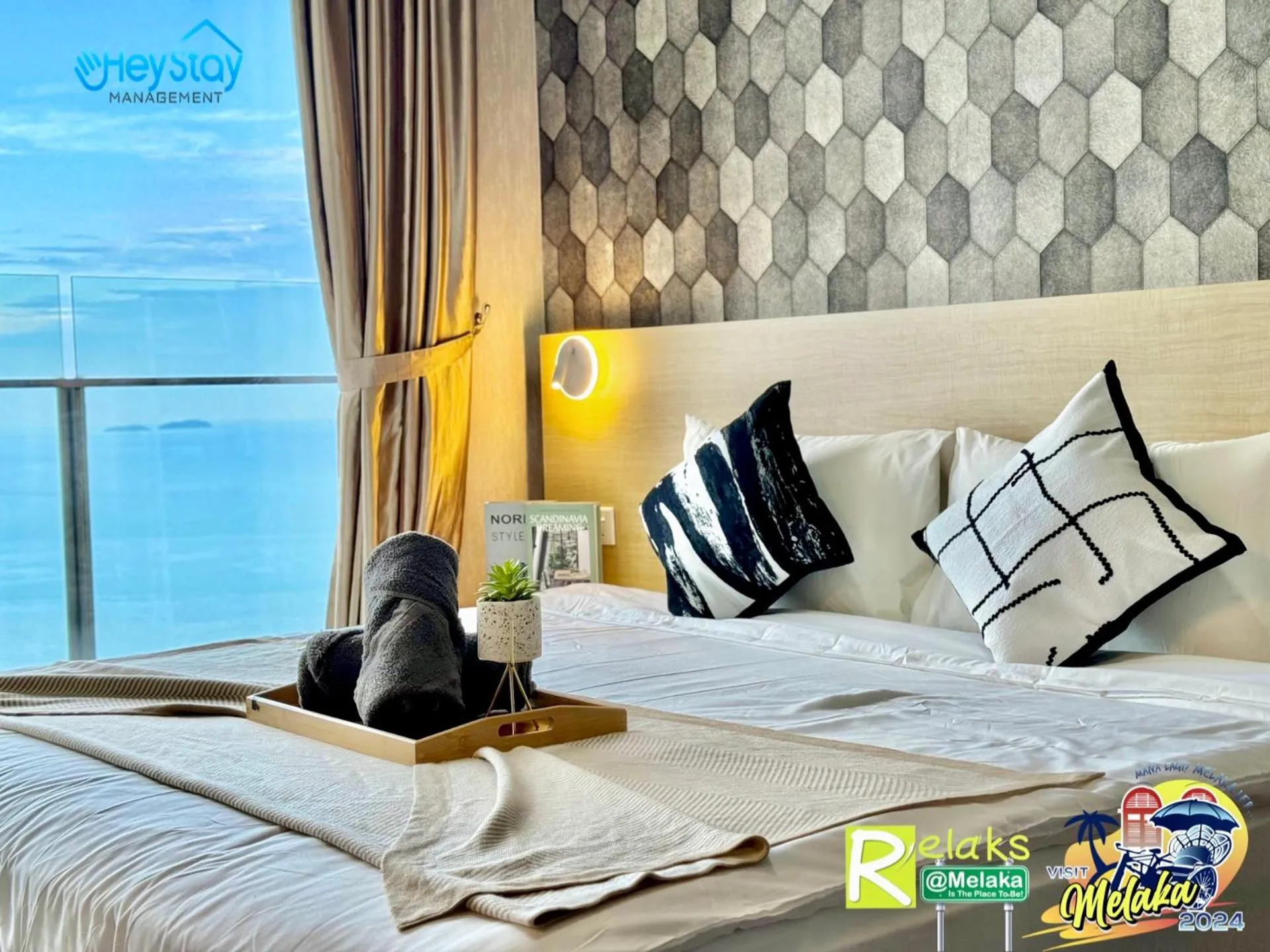 Bed in Silver Scape Residence Melaka Raya By Heystay Management