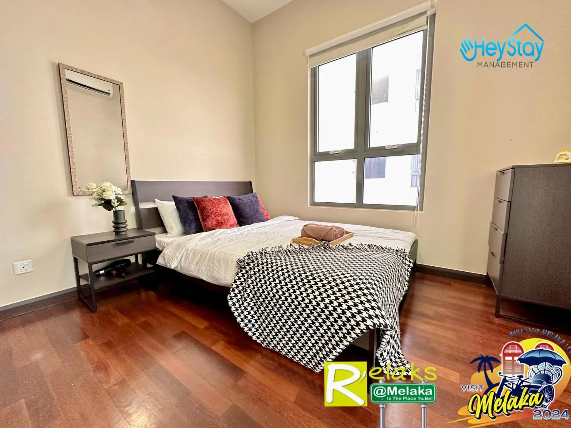 Bed in Silver Scape Residence Melaka Raya By Heystay Management