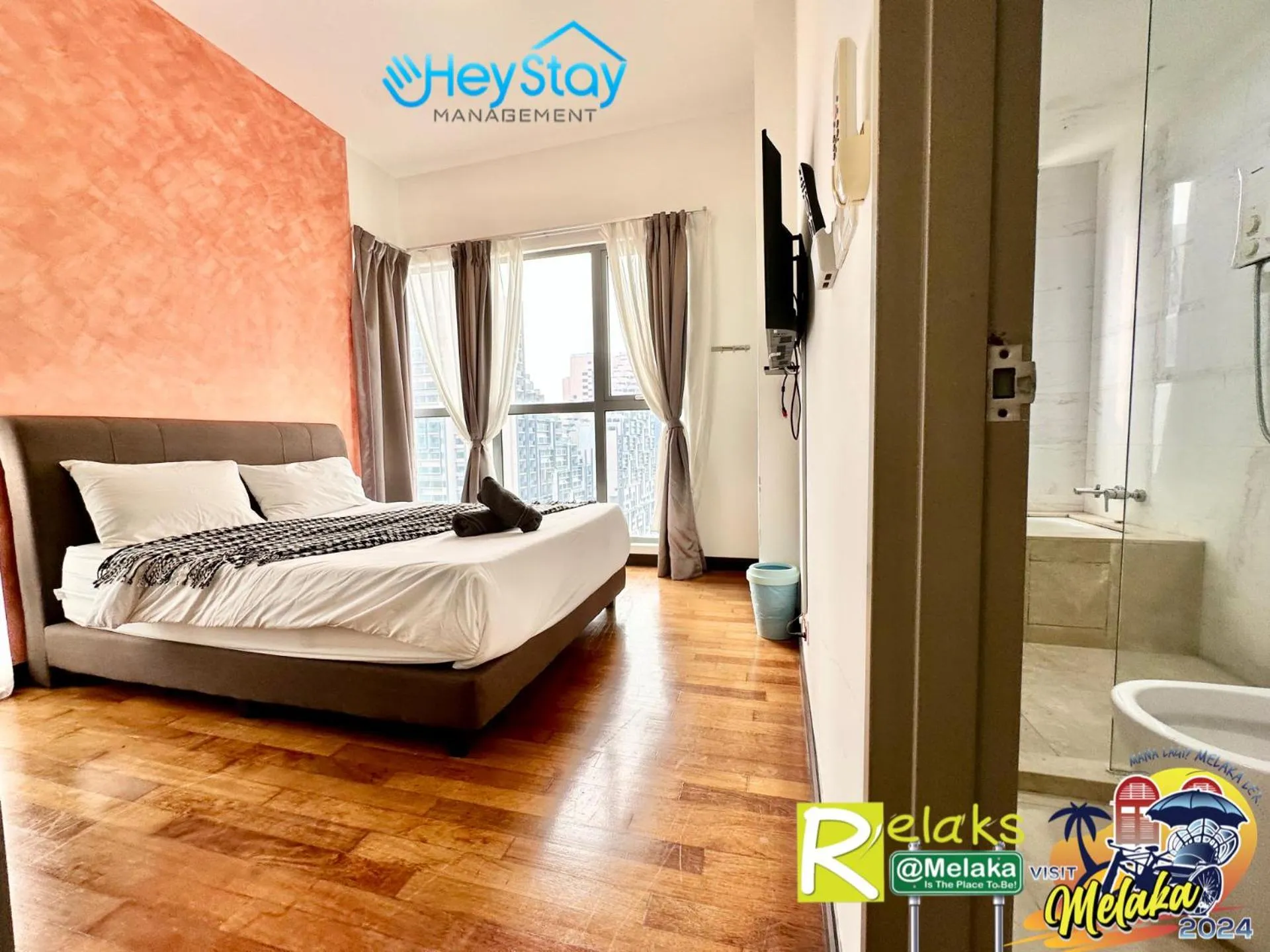 Bed in Silver Scape Residence Melaka Raya By Heystay Management