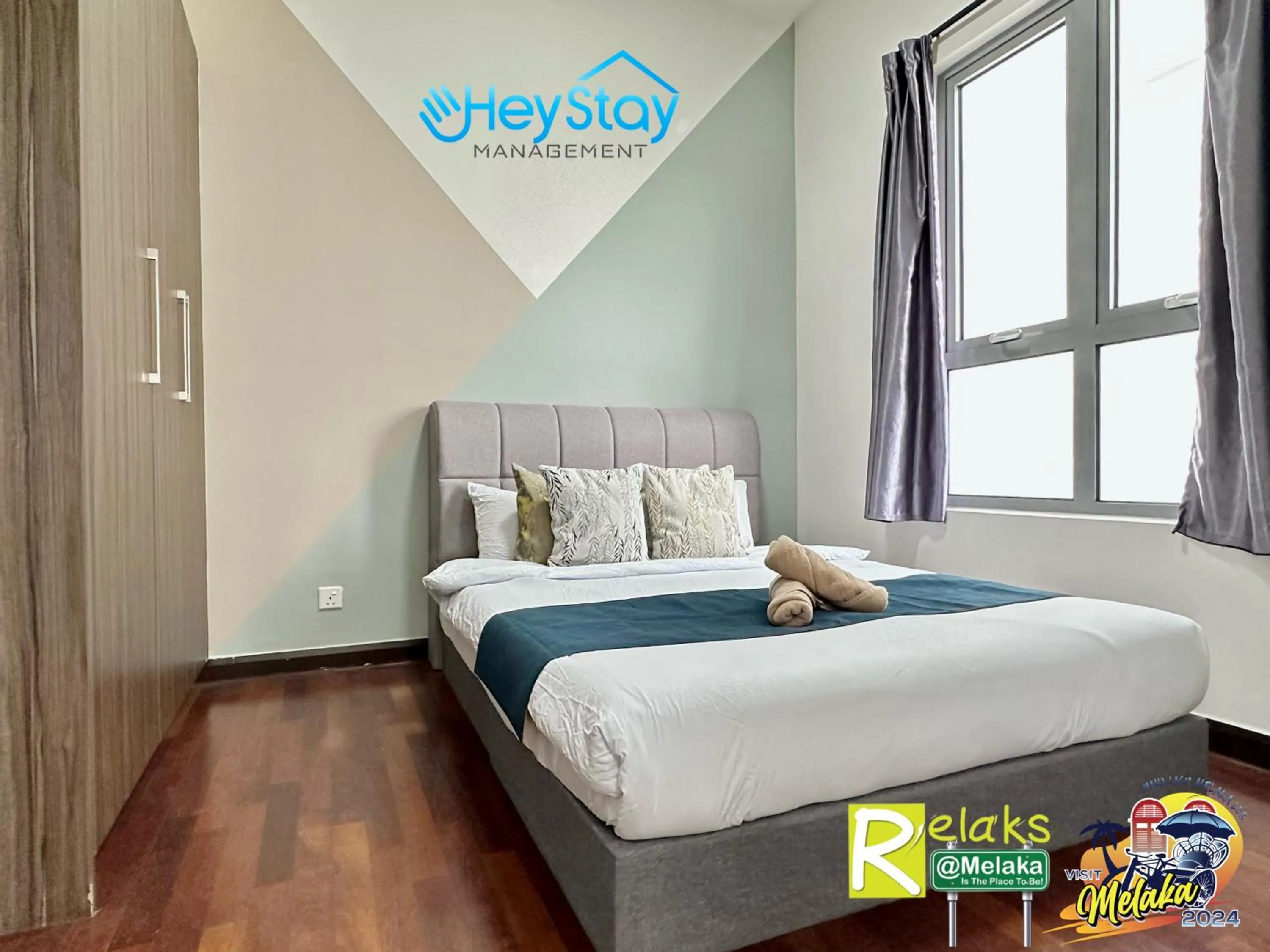 Bed in Silver Scape Residence Melaka Raya By Heystay Management