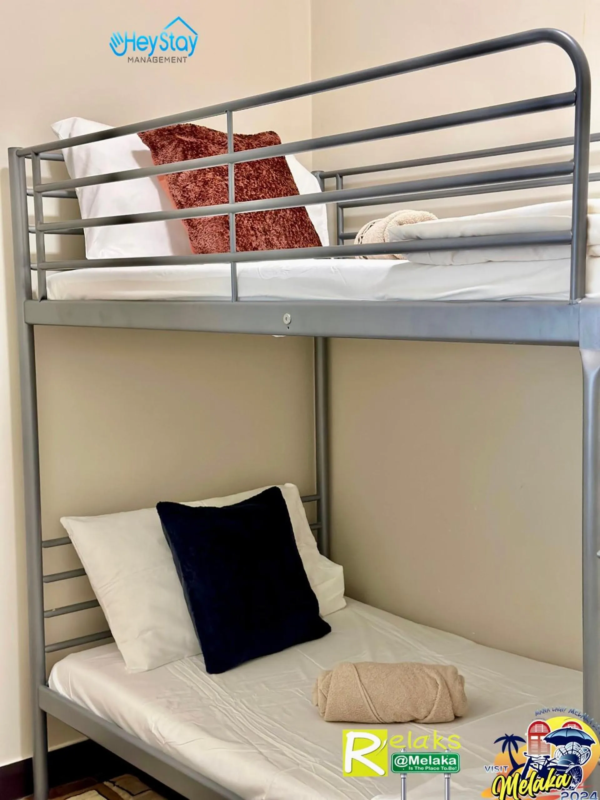 Bed in Silver Scape Residence Melaka Raya By Heystay Management