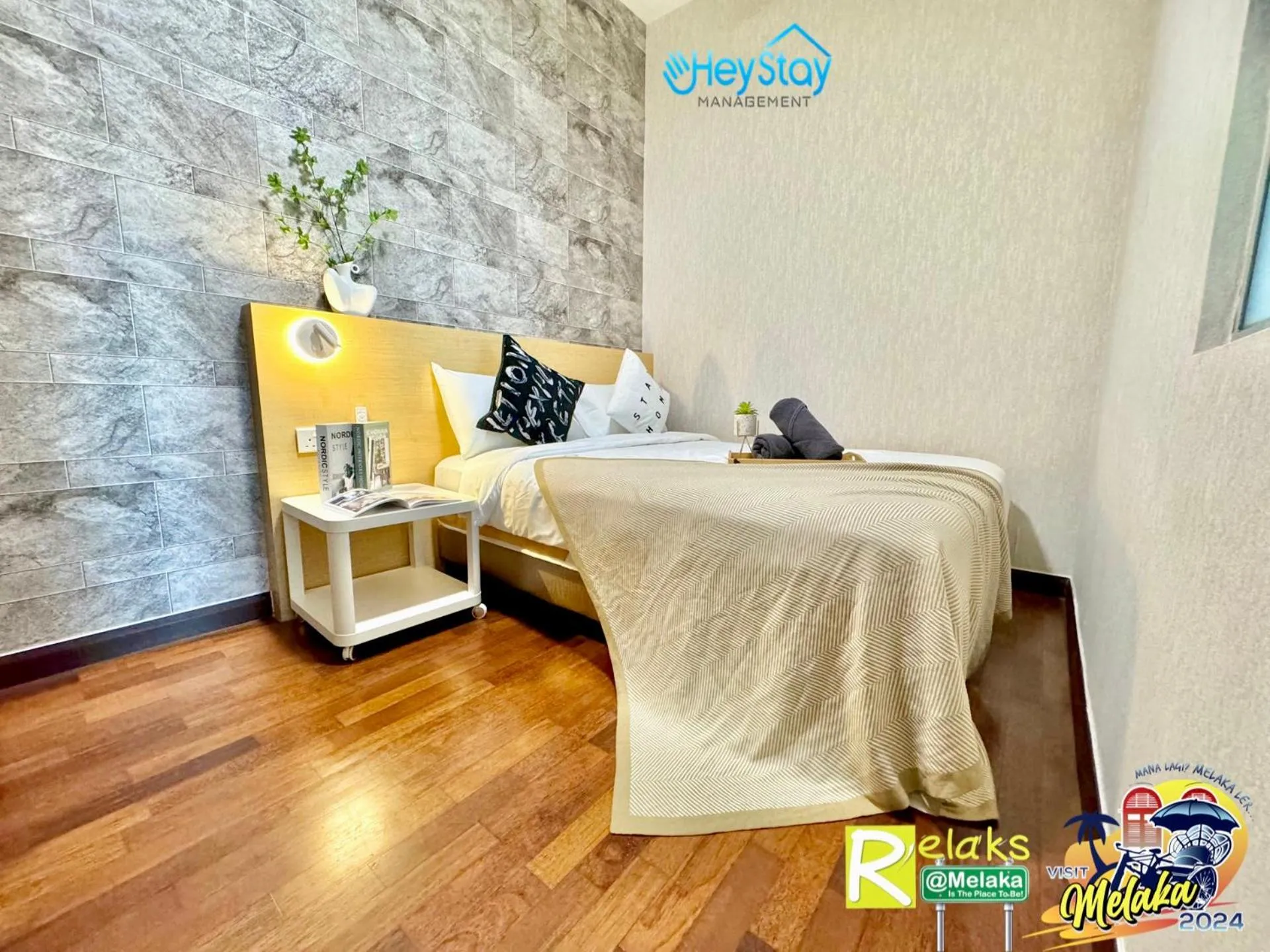 Bed in Silver Scape Residence Melaka Raya By Heystay Management