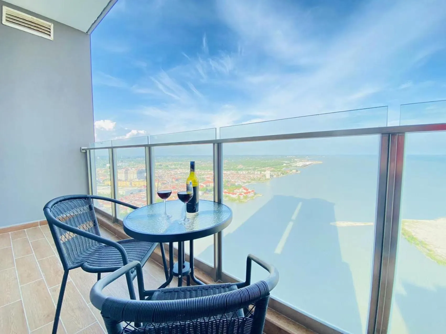 Balcony/Terrace in Silver Scape Residence Melaka Raya By Heystay Management