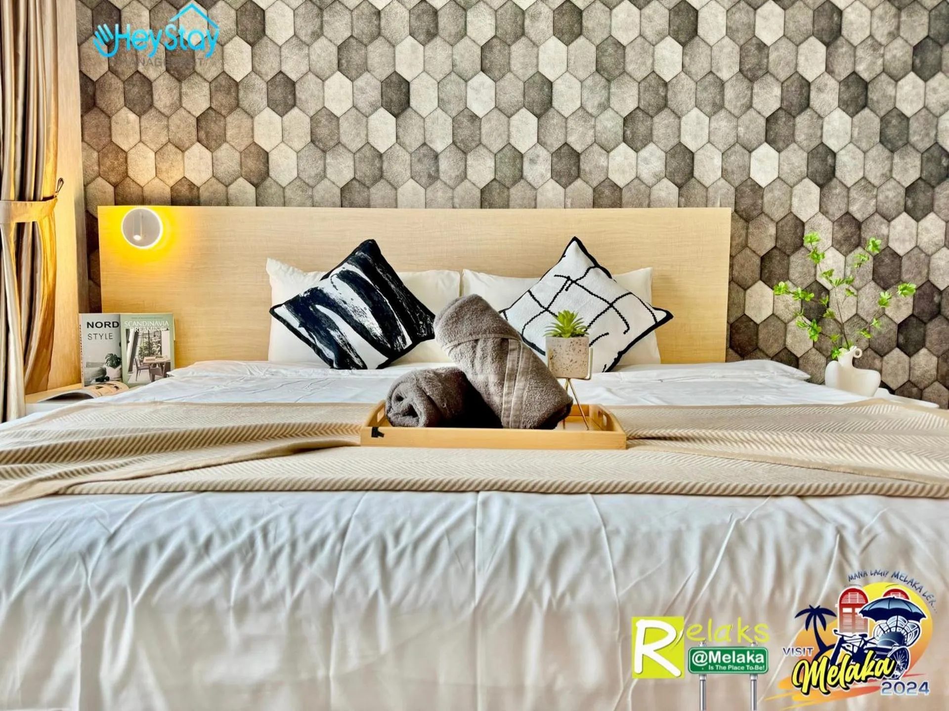 Bed in Silver Scape Residence Melaka Raya By Heystay Management