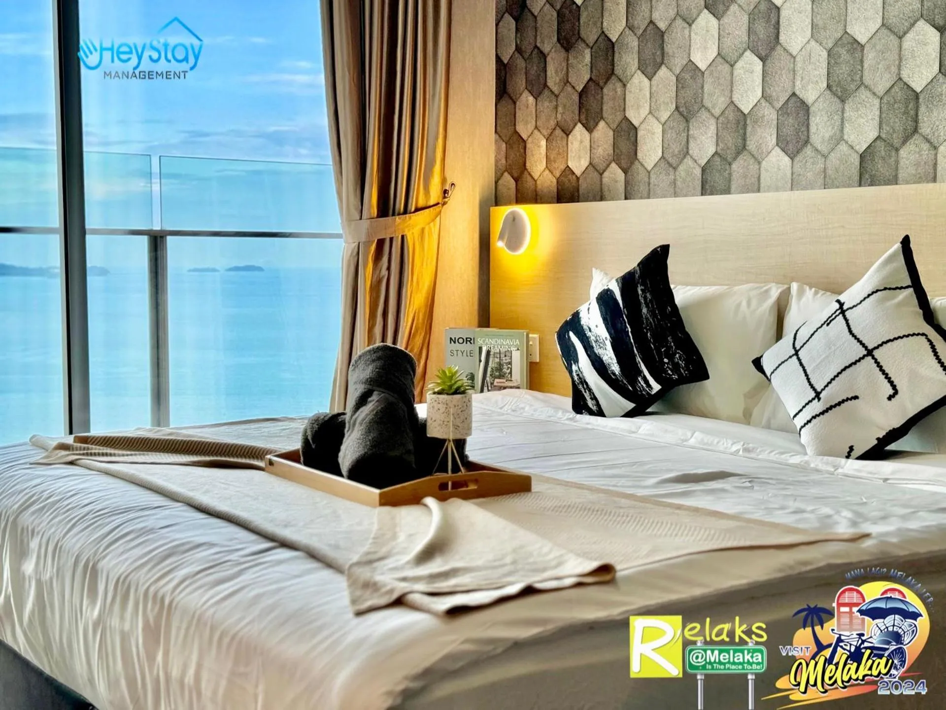 Bed in Silver Scape Residence Melaka Raya By Heystay Management