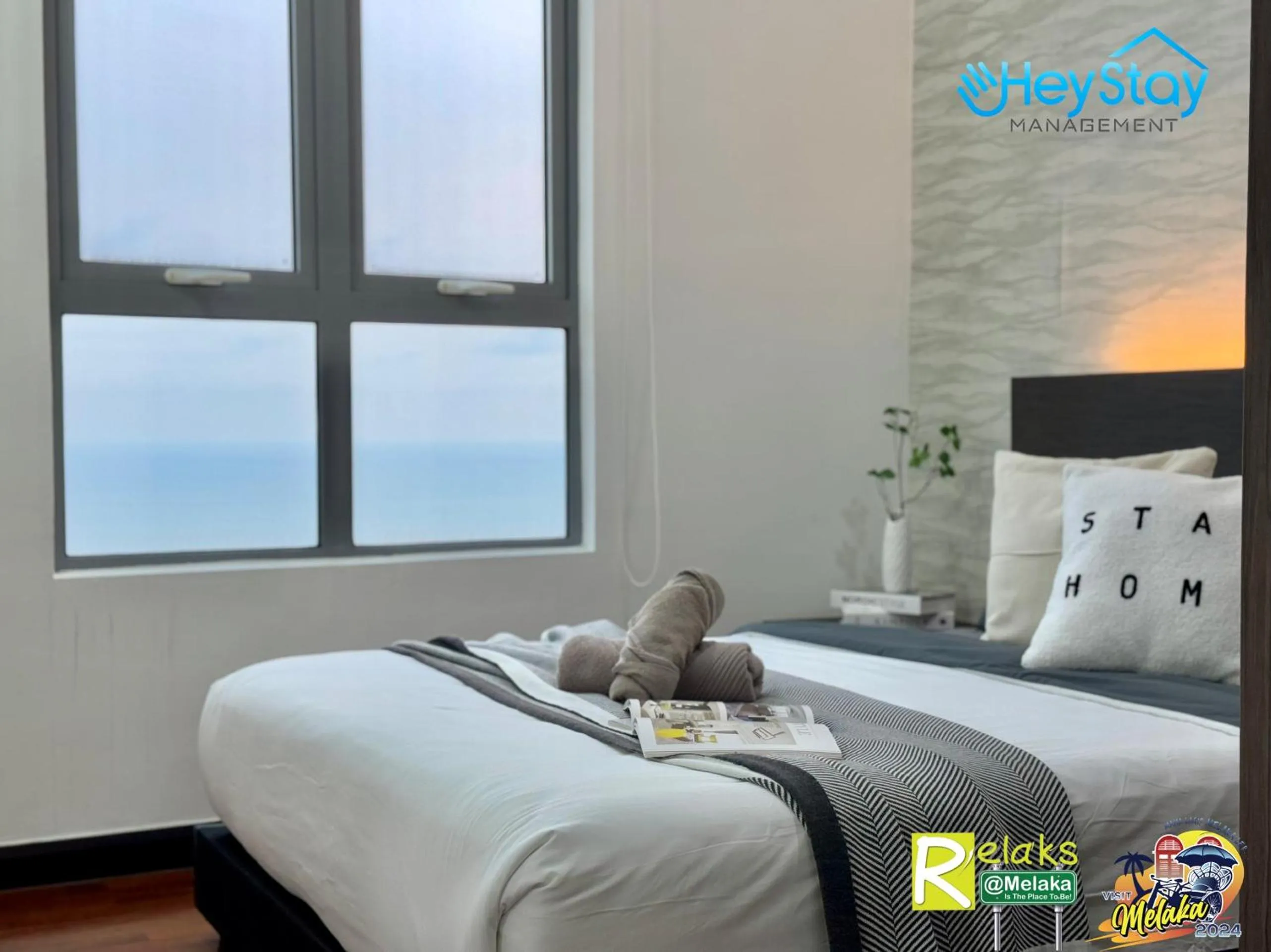 Bed in Silver Scape Residence Melaka Raya By Heystay Management