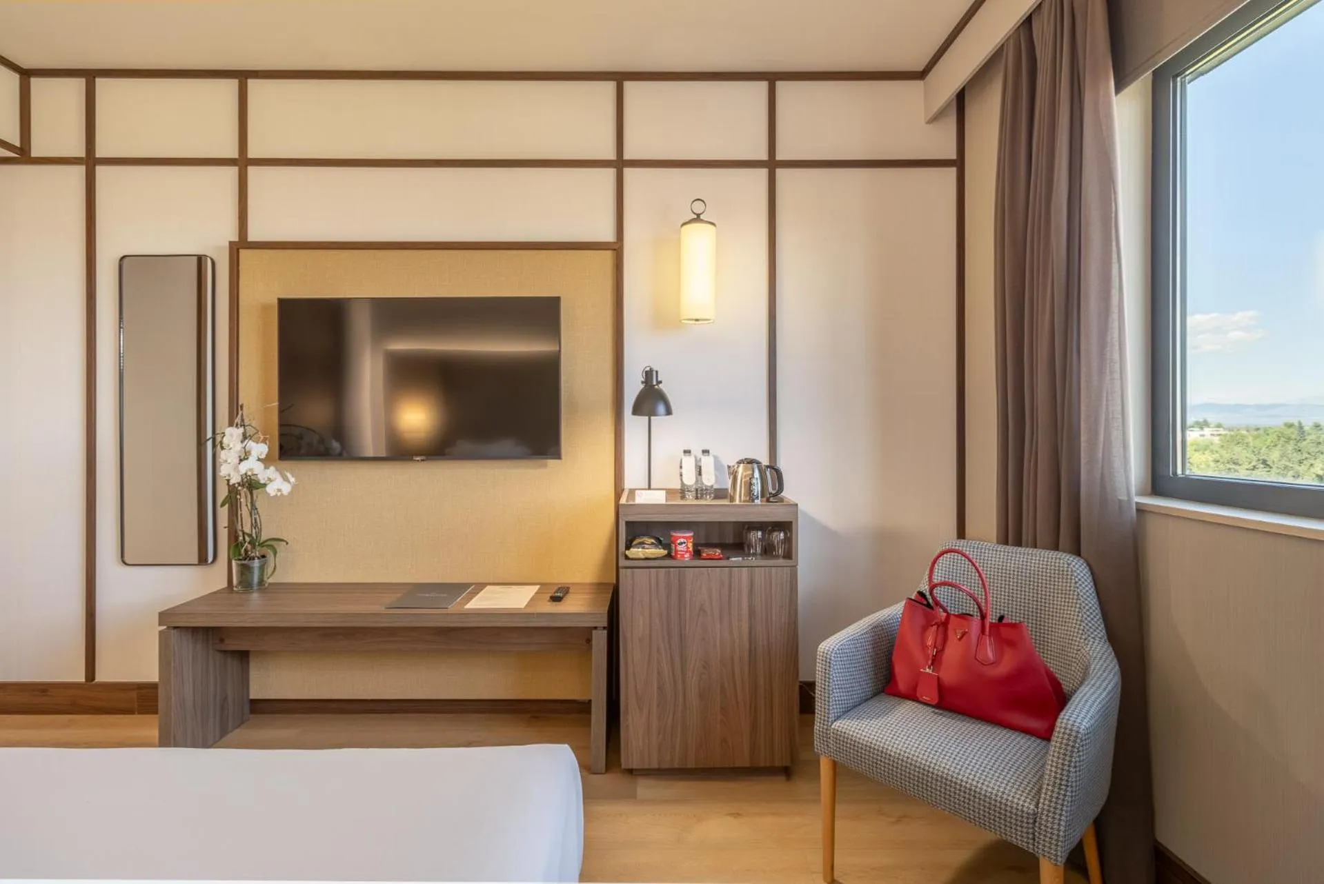 Bed in Aravaca Village Hotel