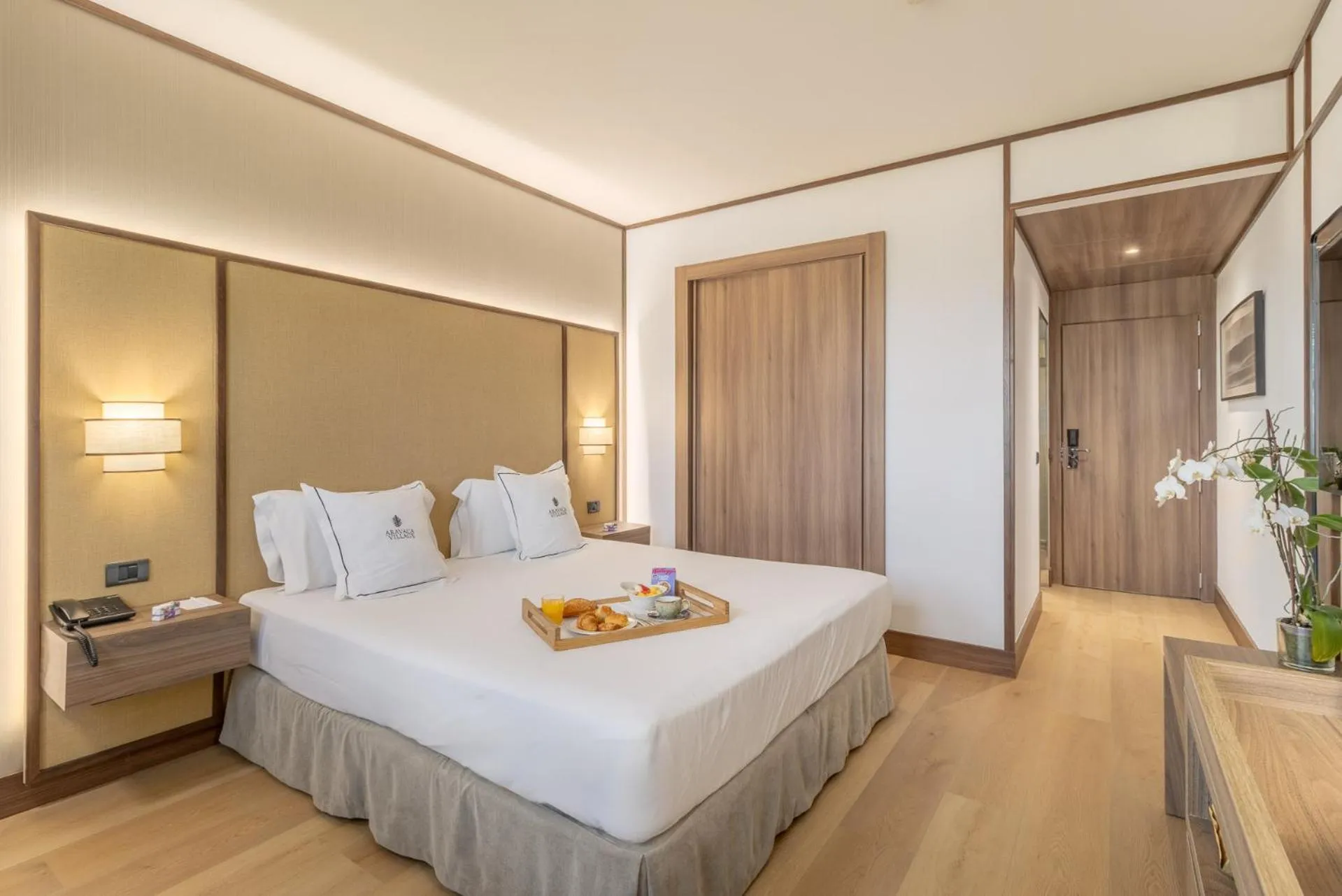 Bed in Aravaca Village Hotel