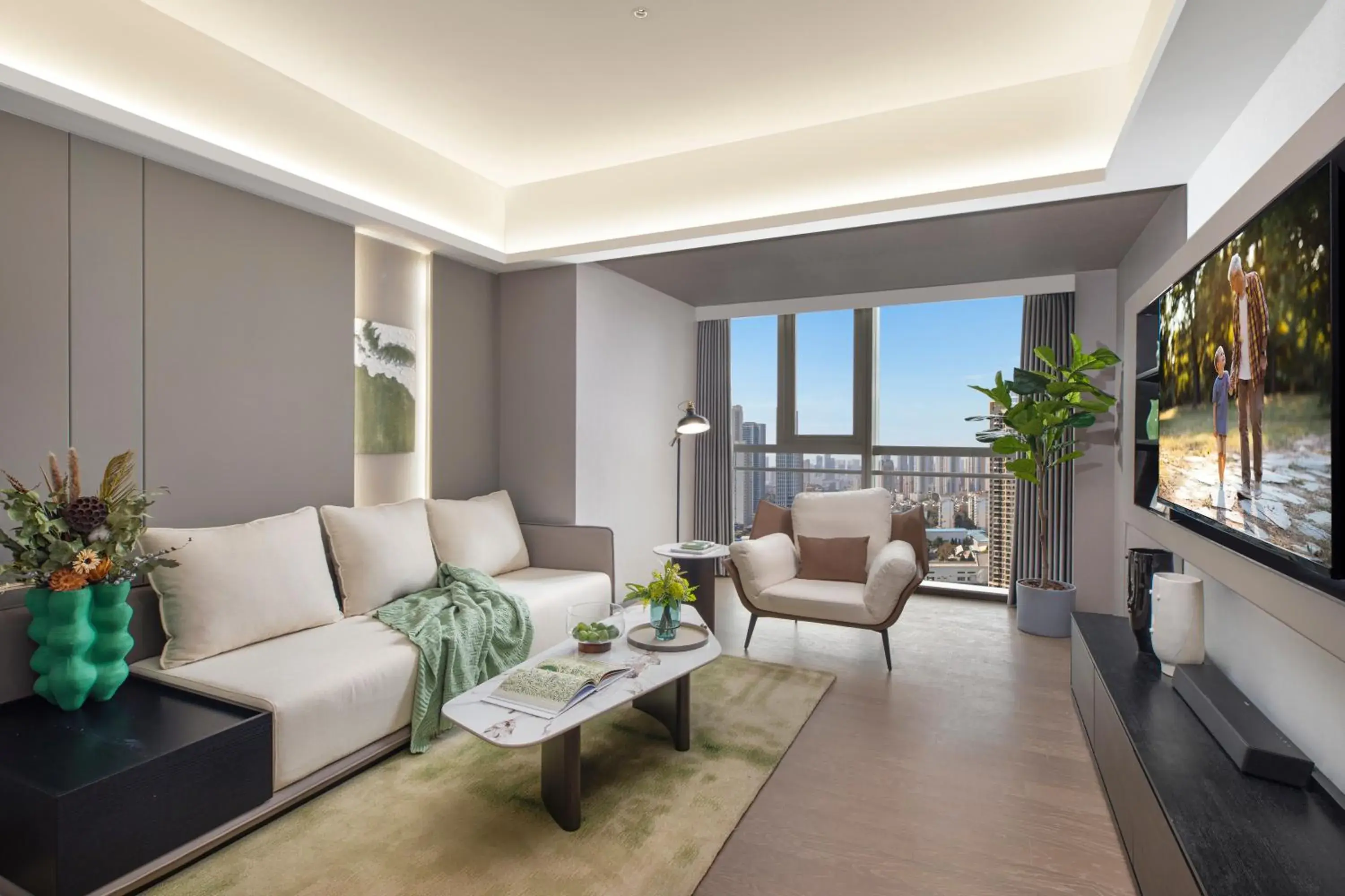 Living room in Somerset Future Center Wuhan Living room in Somerset Future Center Wuhan