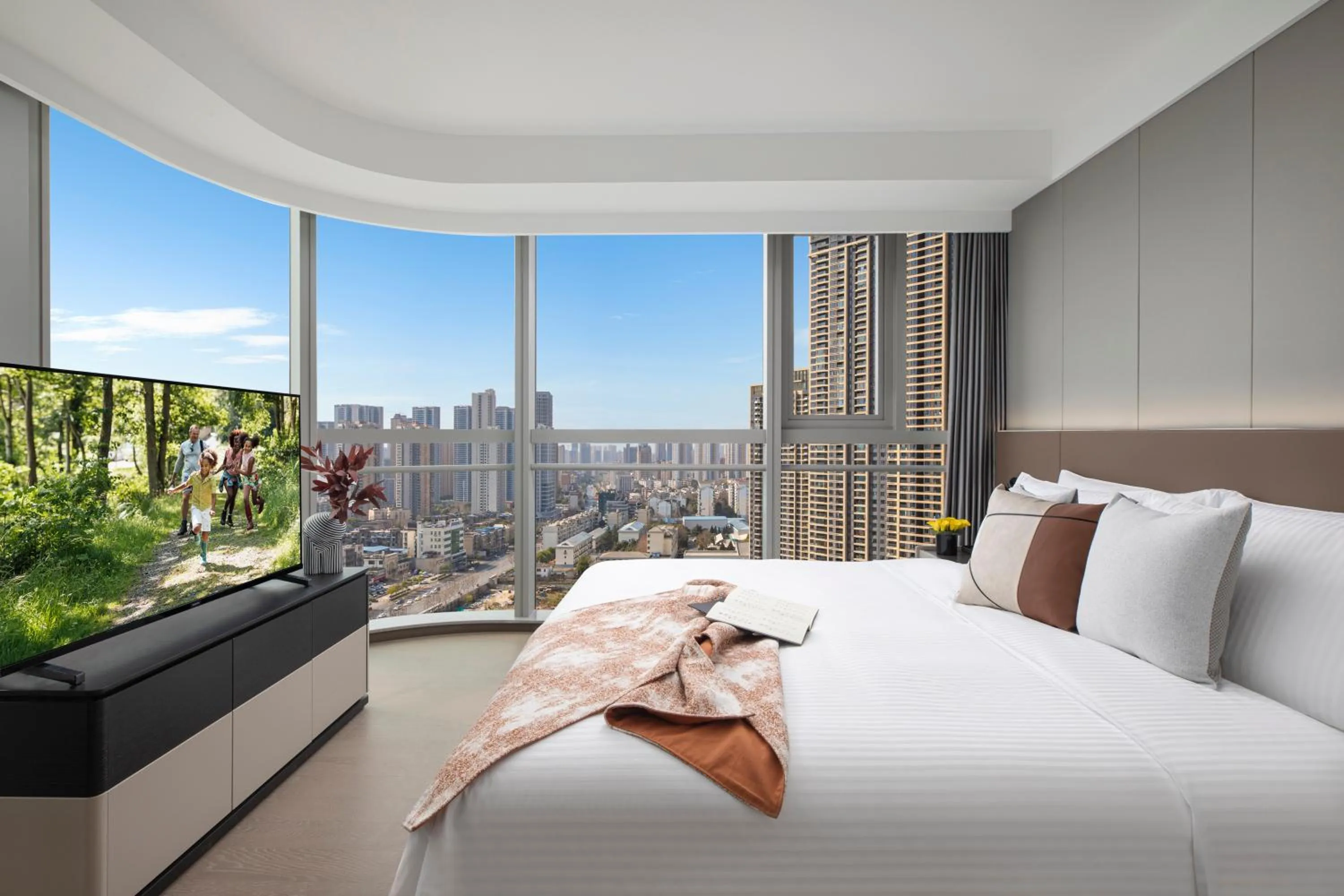 Bedroom, Bed in Somerset Future Center Wuhan