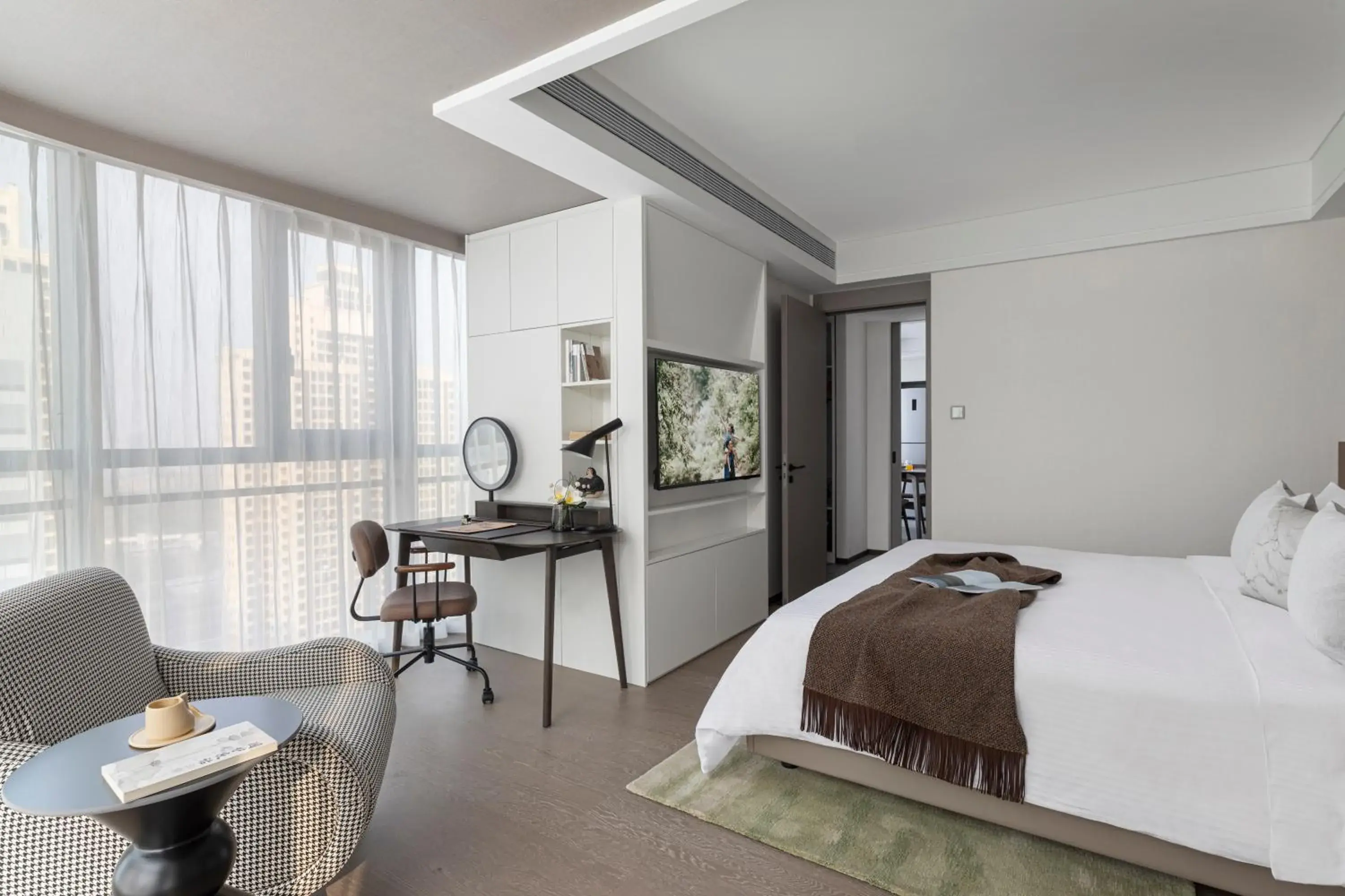 Bedroom, Bed in Somerset Future Center Wuhan Bedroom, Bed in Somerset Future Center Wuhan