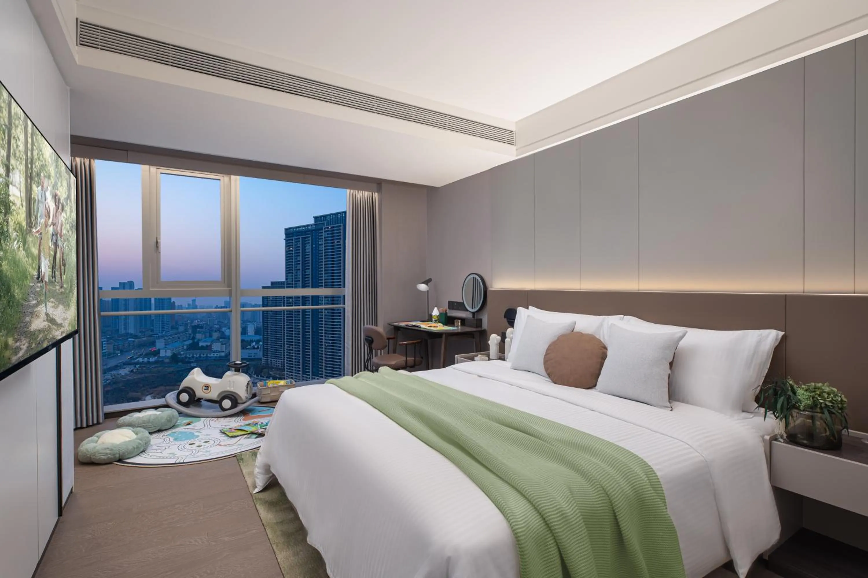 Bedroom, Bed in Somerset Future Center Wuhan