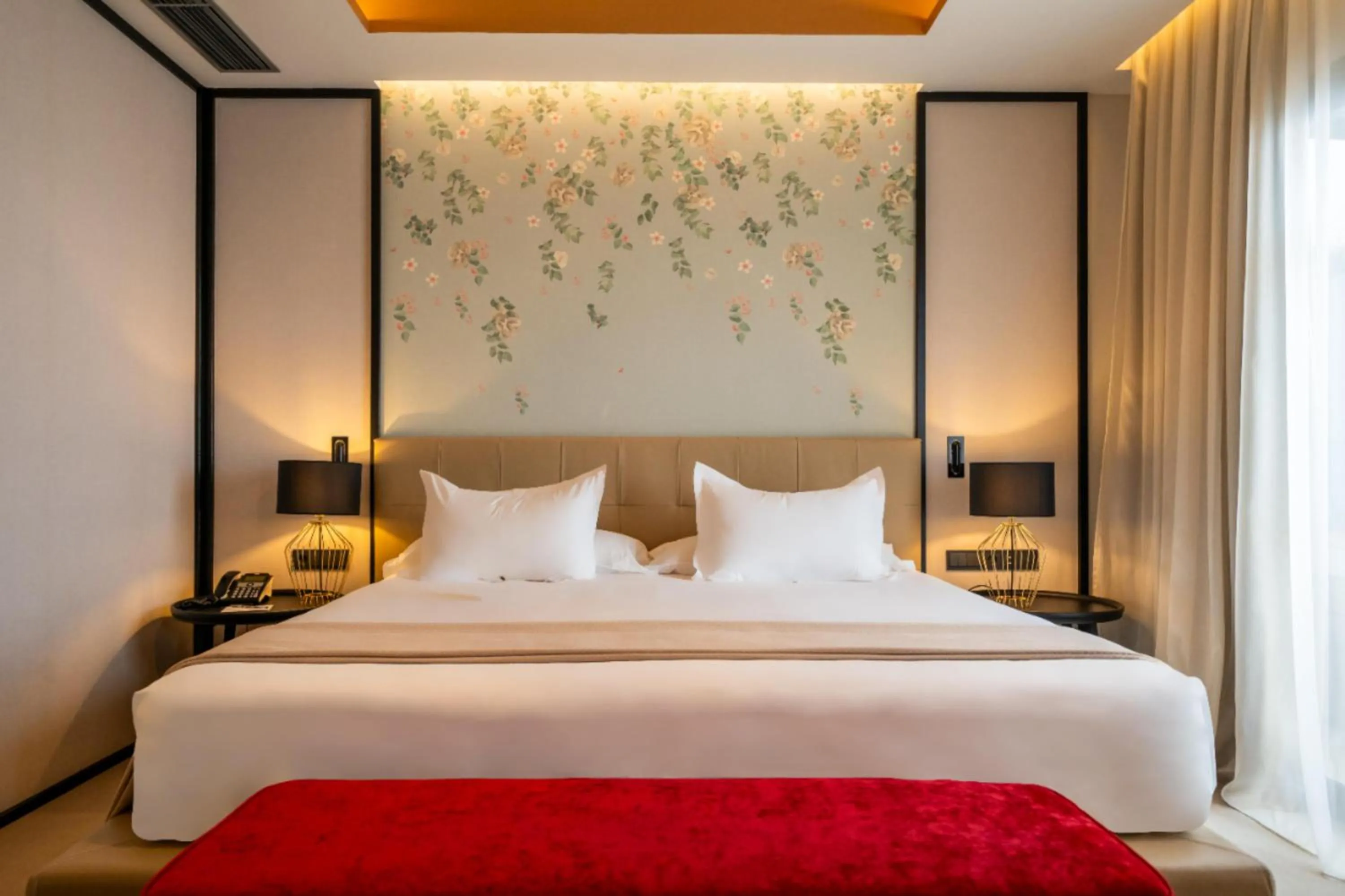 Bed in GPRO Valparaiso Palace & Spa