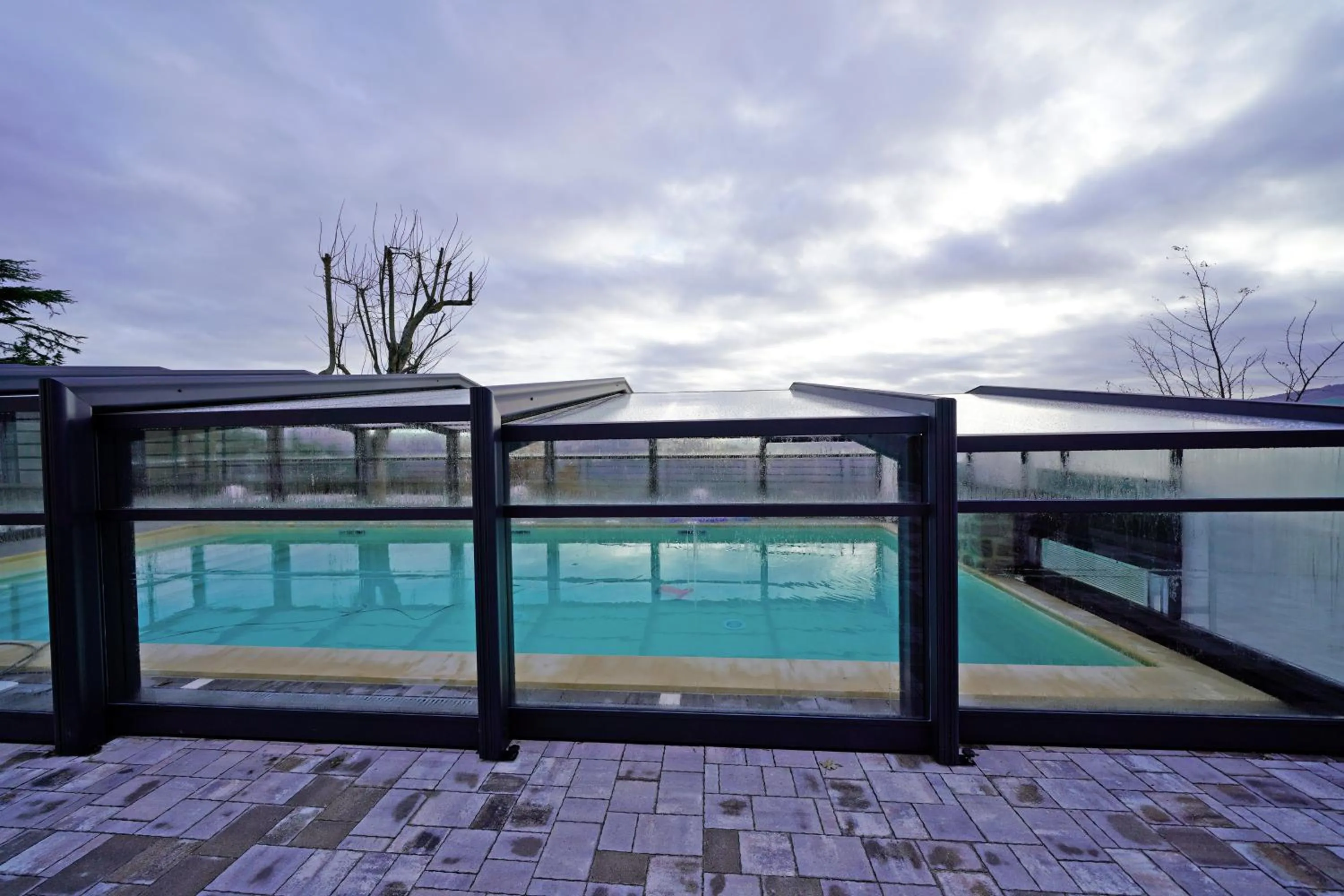 Pool view in Hotel Valle del Fiora