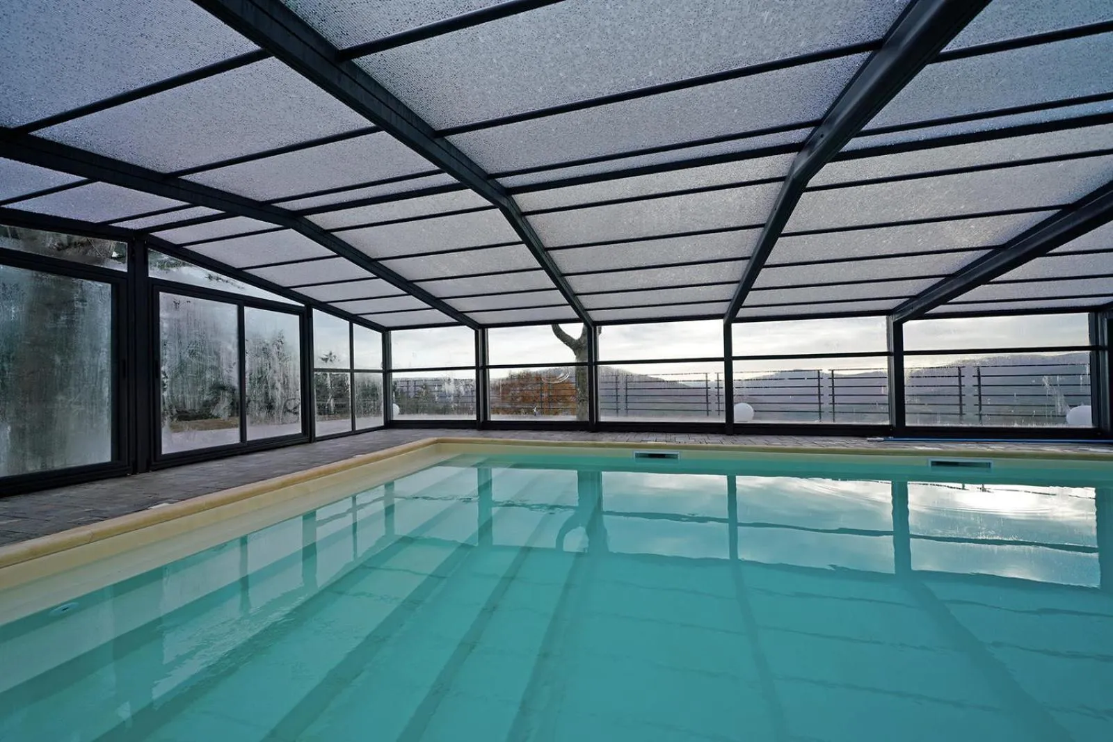 Pool view in Hotel Valle del Fiora
