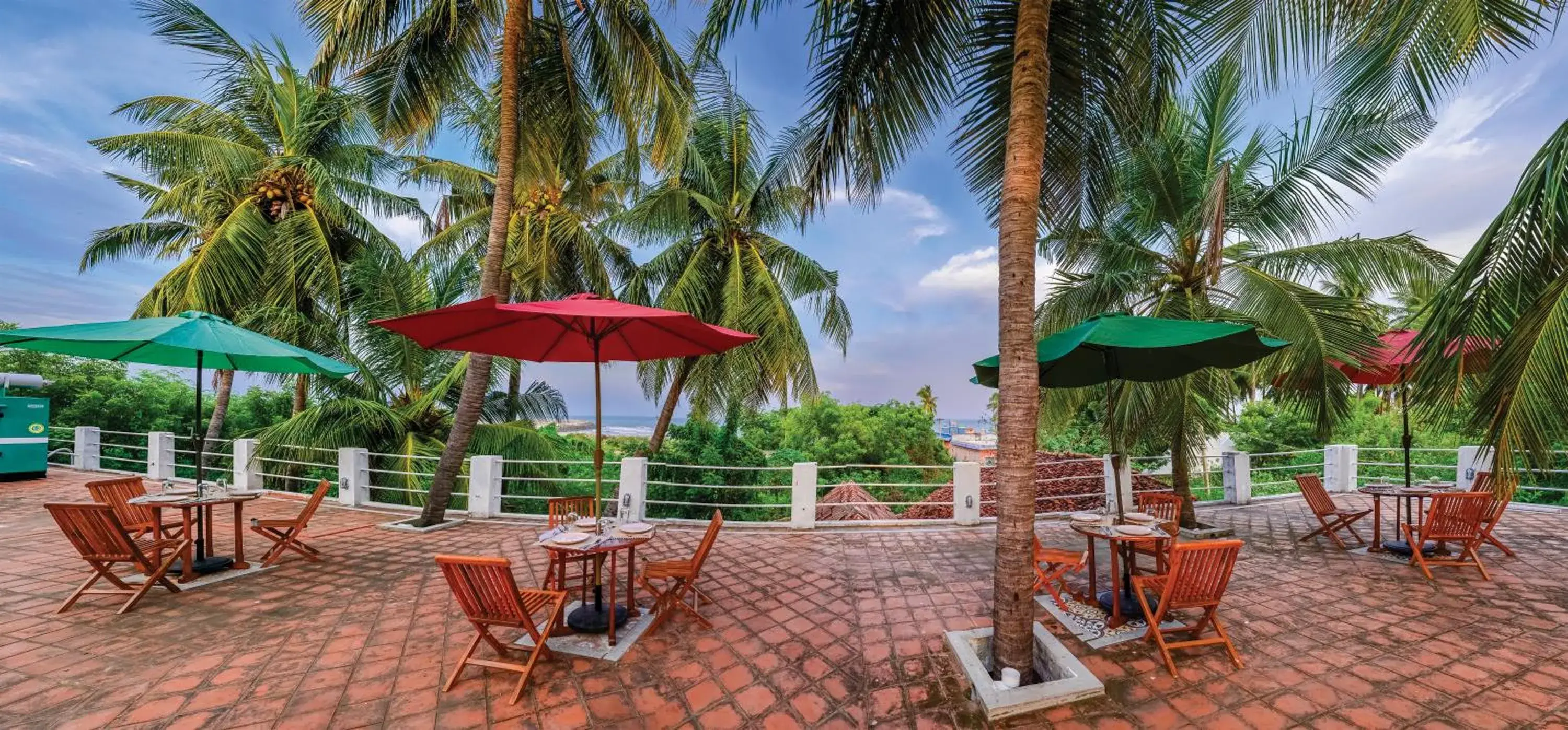 Breakfast in Neemrana's Coconut Alley Breakfast in Neemrana's Coconut Alley